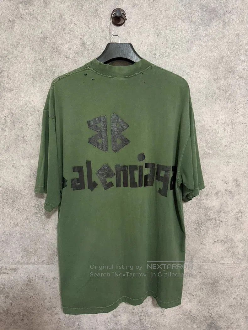 Balenciaga Balenciaga Green Tape Short Sleeve. Size US L / EU 52-54 / 3 - 5 Thumbnail
