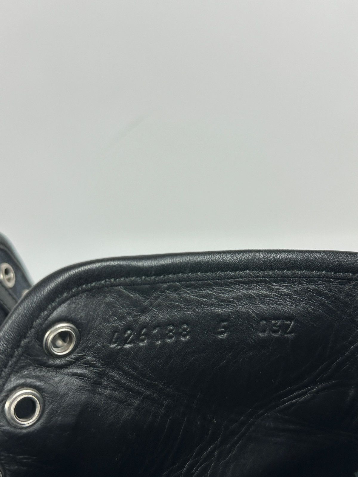 Gucci Gucci 426188 GG Leather/Canvas Monogram High Top Sneaker Size US 5.5 / EU 38 - 22 Thumbnail