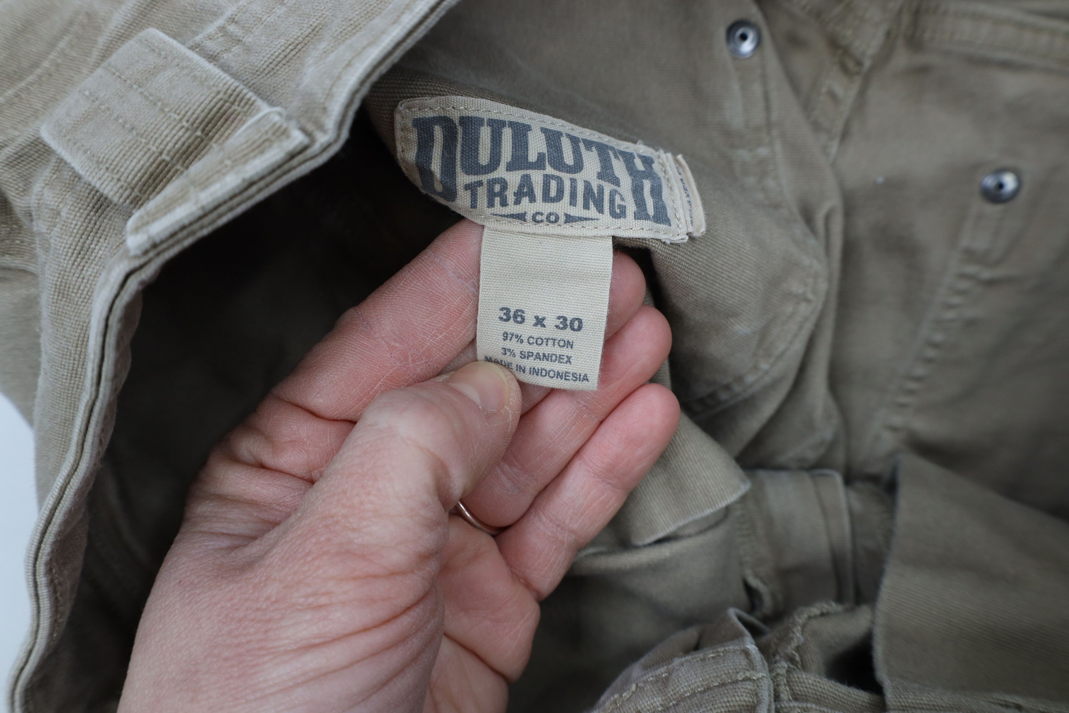 Duluth Trading Company × Vintage Duluth Trading Co Fit Distressed Flex Fire Hose Canvas Pants Size US 36 / EU 52 - 10 Thumbnail