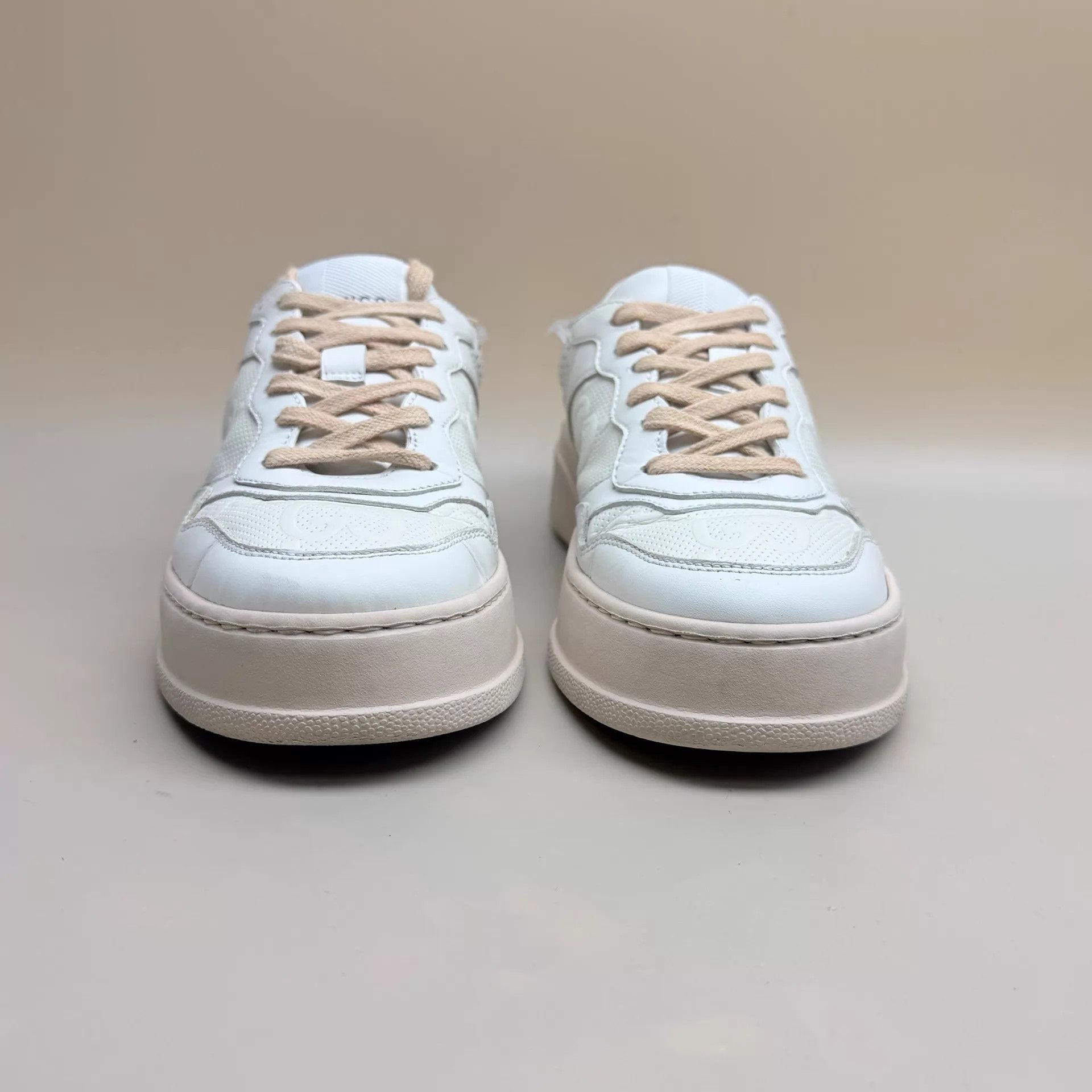 Gucci GUCCI Wmn's Wht/Pnk GG Print Cookies Sneakers 36EU 95mint Size US 5.5 / IT 35.5 - 2 Thumbnail