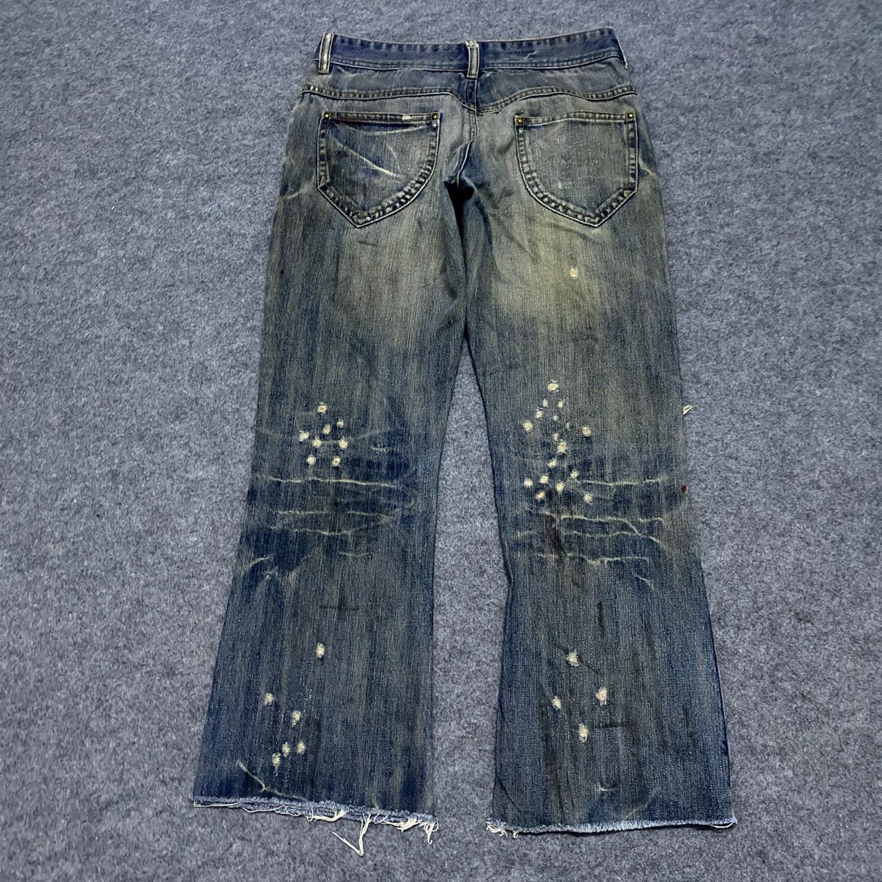 If Six Was Nine 💥Best Offer💥Vintage Midas Punk Distressed Denim Size 31" - 2 Thumbnail