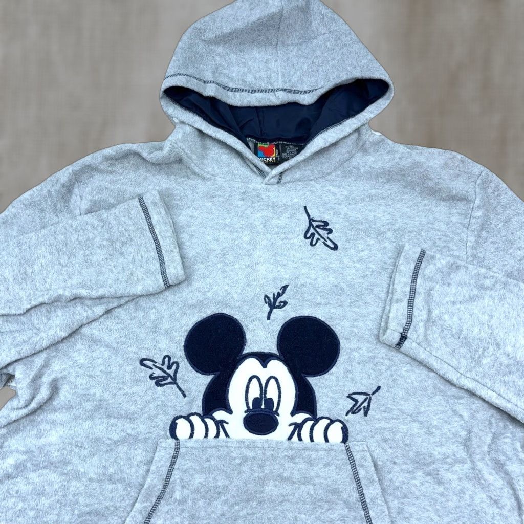 Mickey Unlimited VINTAGE Mickey Unlimited Mickey Mouse Sweatshirt Hoodie Men L Gray Fleece Embroidered Logo 90s Y2K Size US L / EU 52-54 / 3 - 1 Thumbnail