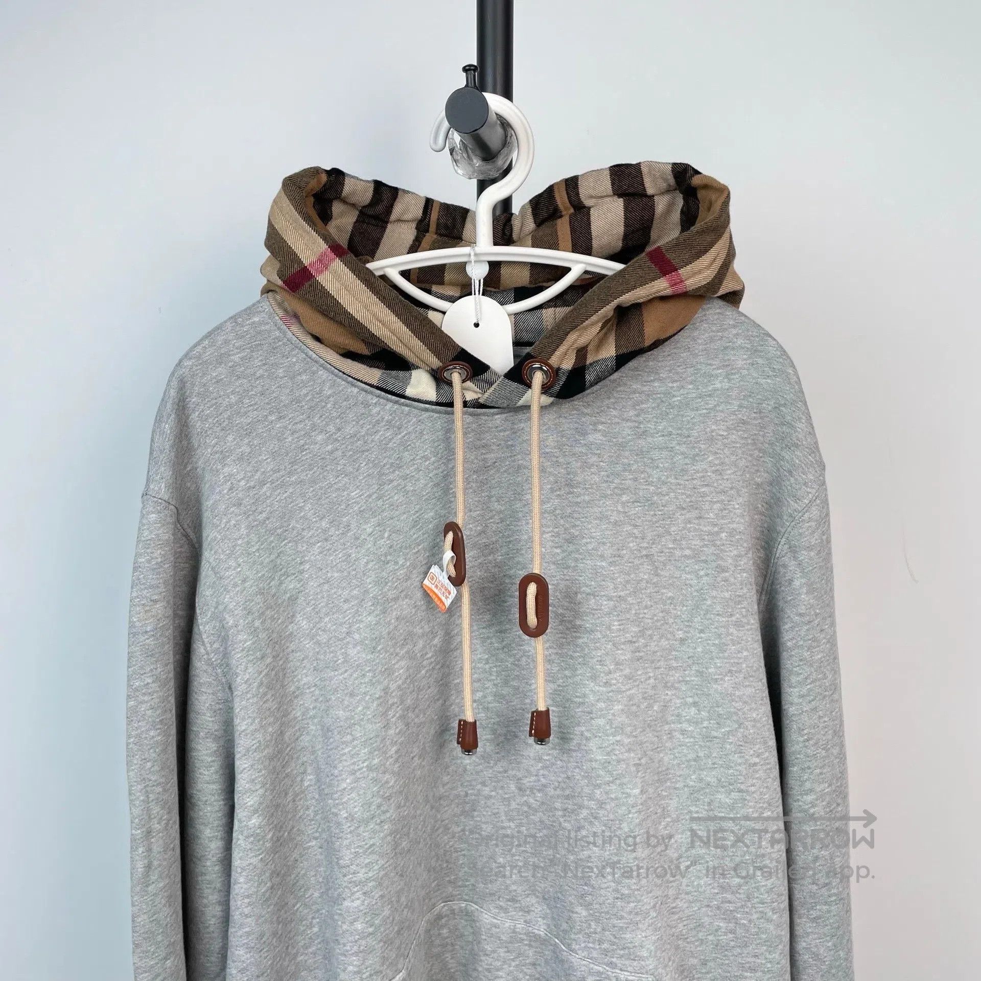 Burberry Burberry Gray Hooded Long Sleeve Sweatshirt| Size US XL / EU 56 / 4 - 3 Thumbnail
