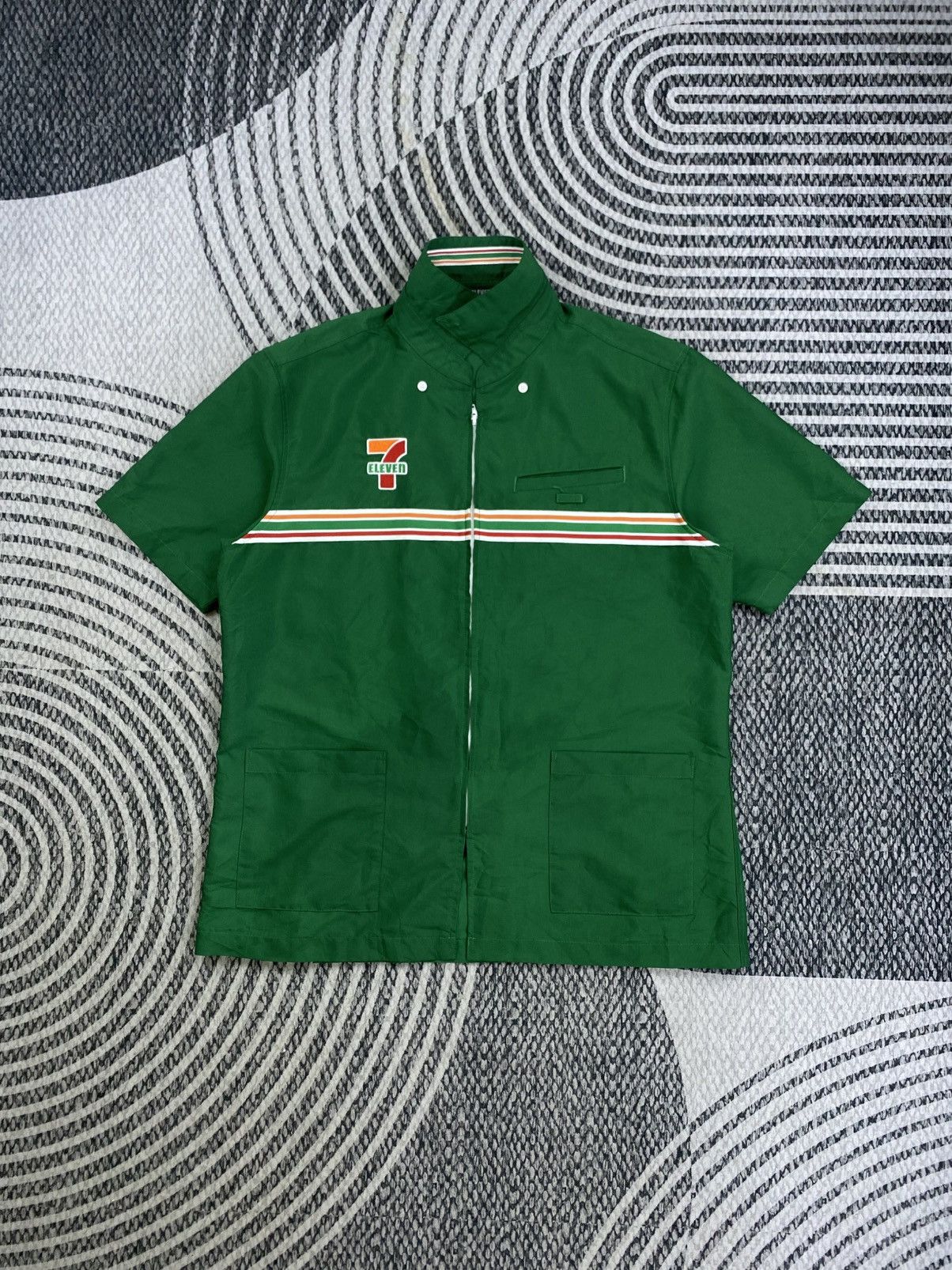 Japanese Brand Vtg 7 Eleven Edition Staff Uniform Workwear Jacket Size US L / EU 52-54 / 3 - 5 Thumbnail