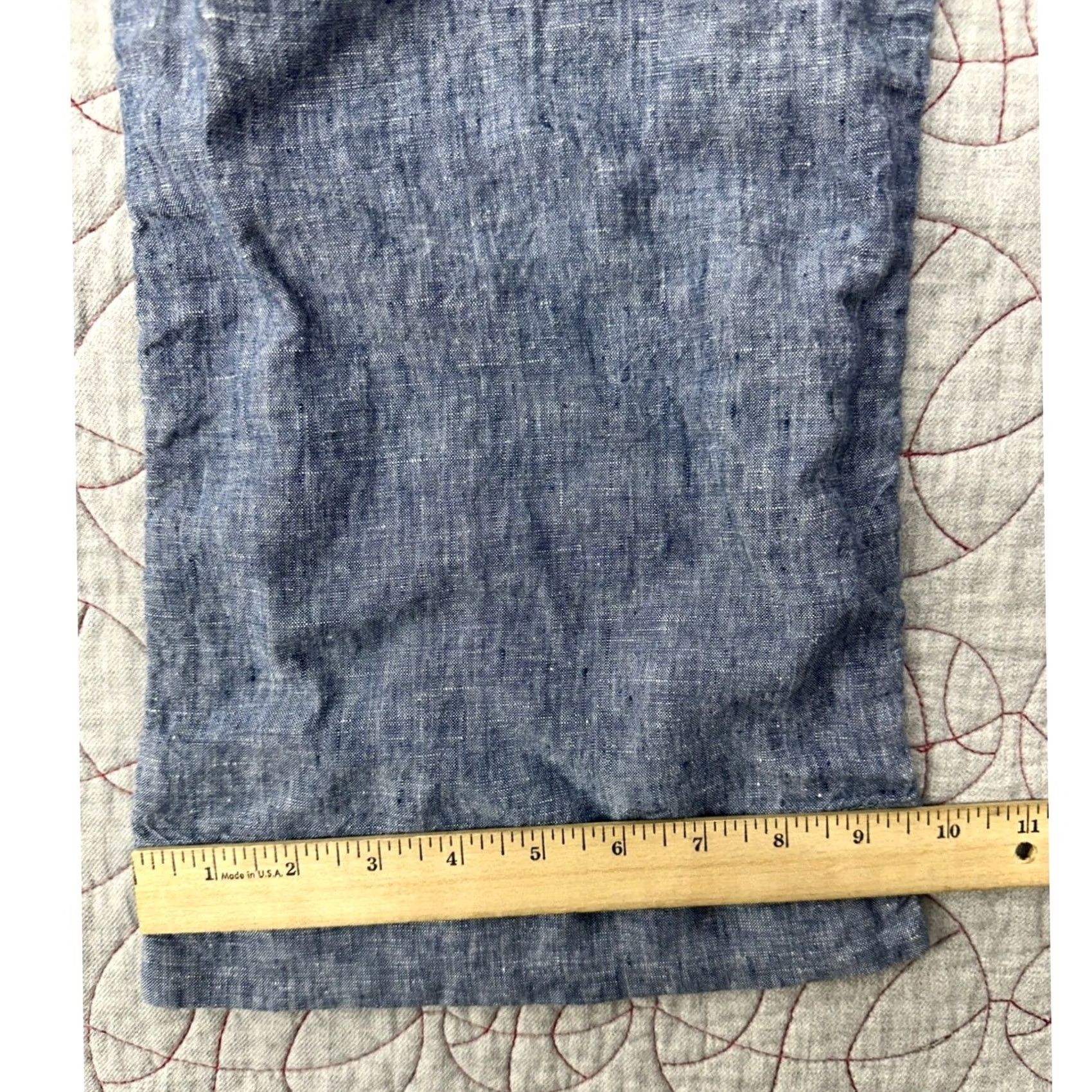 Vintage L.L.Bean Premium Washable Linen Pants Blue Size 2 Women's Bright Mariner Size 26" / US 2 / IT 38 - 5 Thumbnail