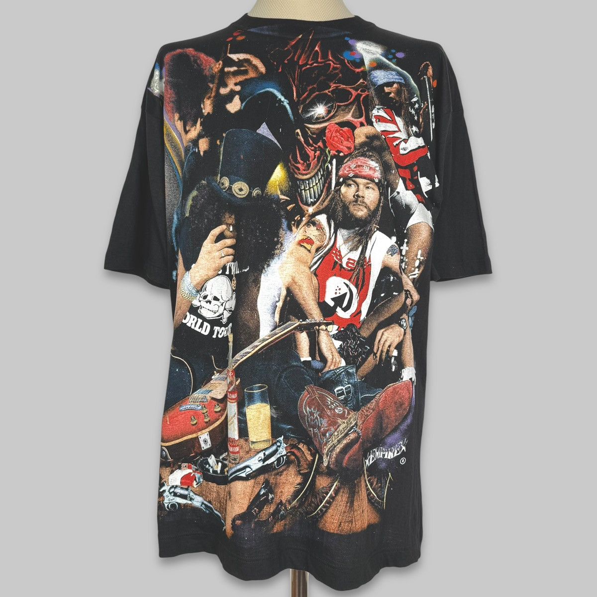 Band Tees Vintage 90s Guns N’ Roses Axl Slash AOP Empire DS T Shirt Size US XL / EU 56 / 4 - 1 Thumbnail