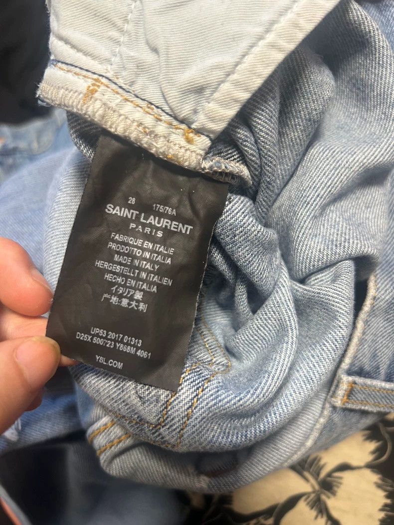 Saint Laurent Paris Saint Laurent Paris 2018SS bilateral knee knife cut and de Size US 28 / EU 44 - 8 Thumbnail