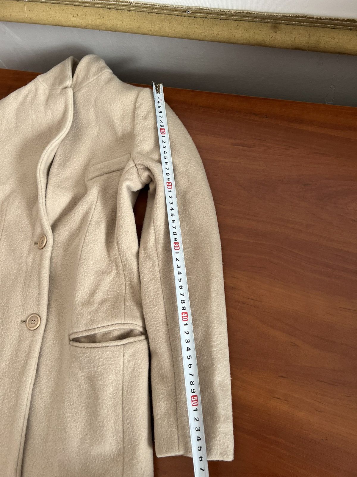 Falcone FALCONERI MADE IN ITALY CREAM WOMEN WOOL LUXURY COAT SIZE XS Size XS / US 0-2 / IT 36-38 - 24 Thumbnail