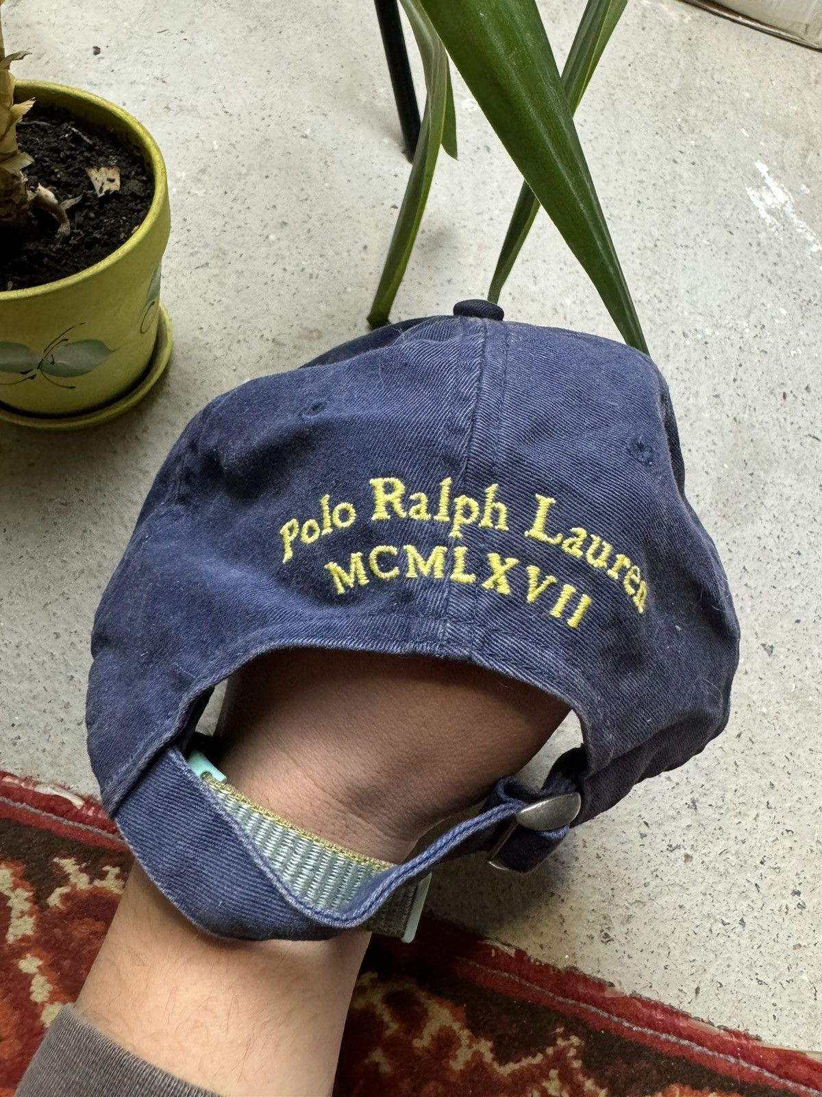 Polo Ralph Lauren × Vintage Vintage Y2K Polo Ralph Lauren Embroidered Logo 3 Horse Cap Size ONE SIZE - 4 Thumbnail