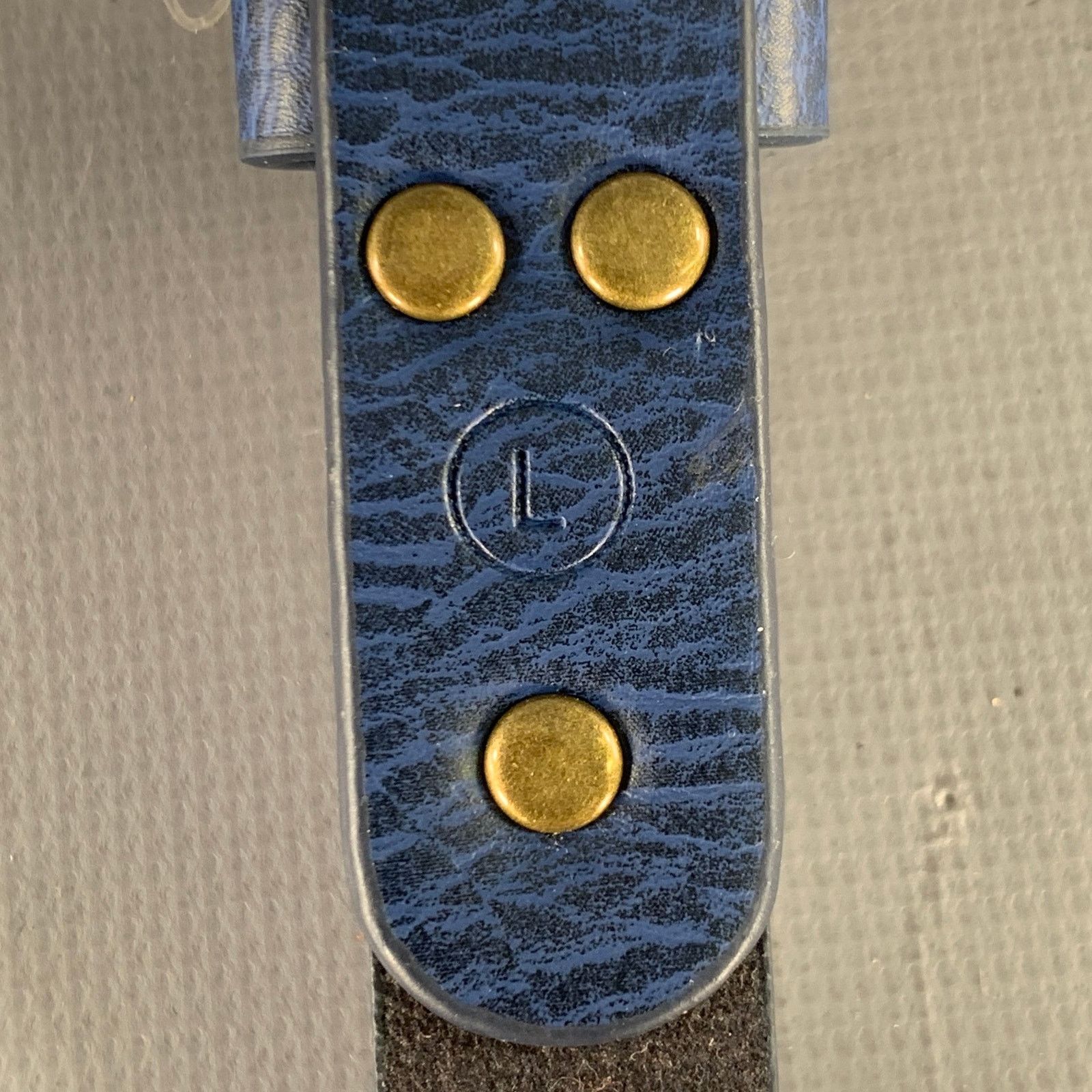 Scotch & Soda SCOTCH AND SODA Size 38 Blue Leather Belt Size 38 - 7 Thumbnail