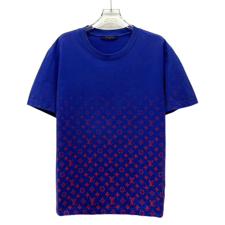 Louis Vuitton Louis Vuitton Dark blue logo cotton crewneck short sleeve Size US XL / EU 56 / 4 - 1 Thumbnail