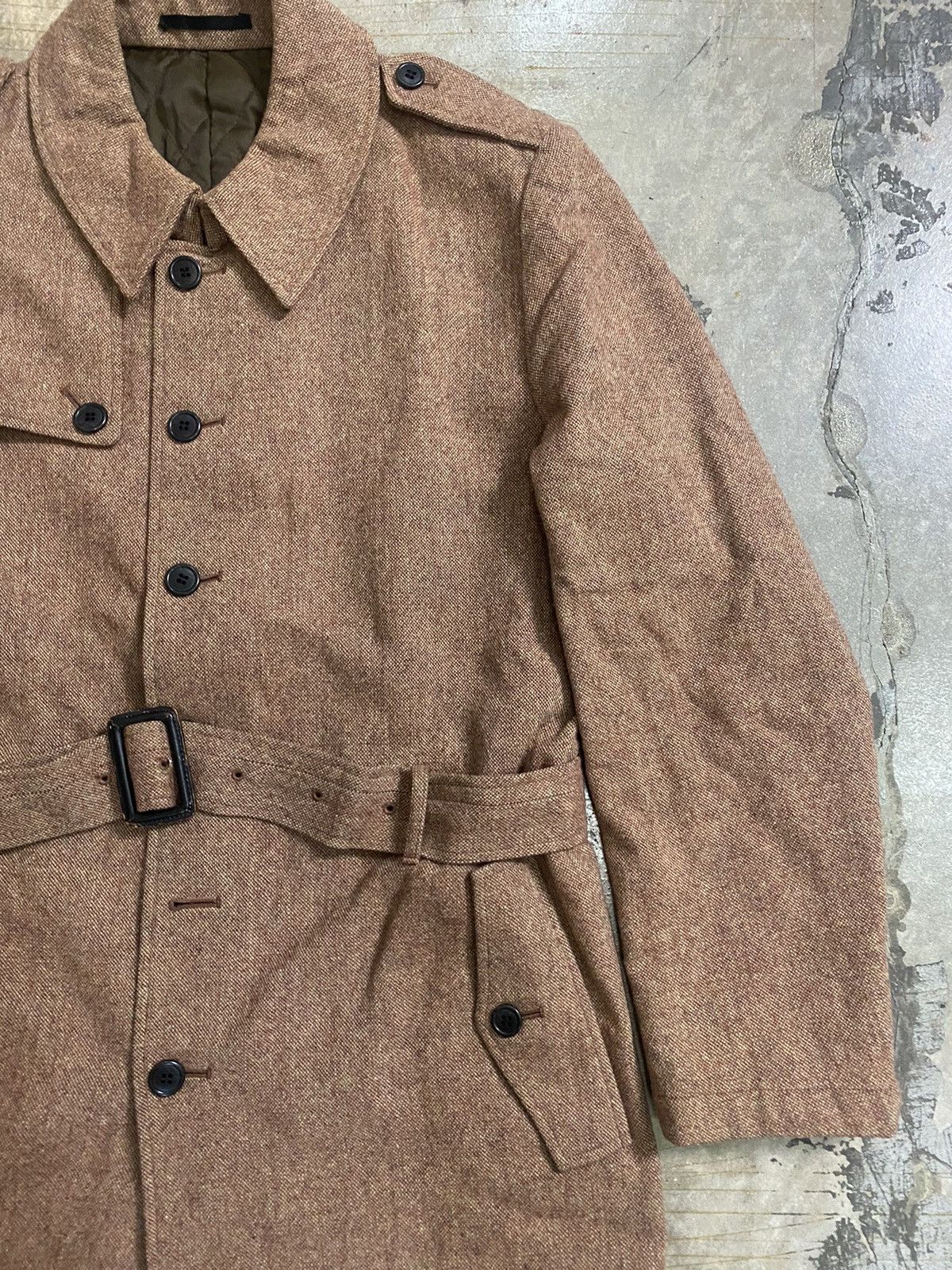 Yohji Yamamoto Vtg Yohji Yamamoto Wool Trench jacket Size US M / EU 48-50 / 2 - 4 Thumbnail