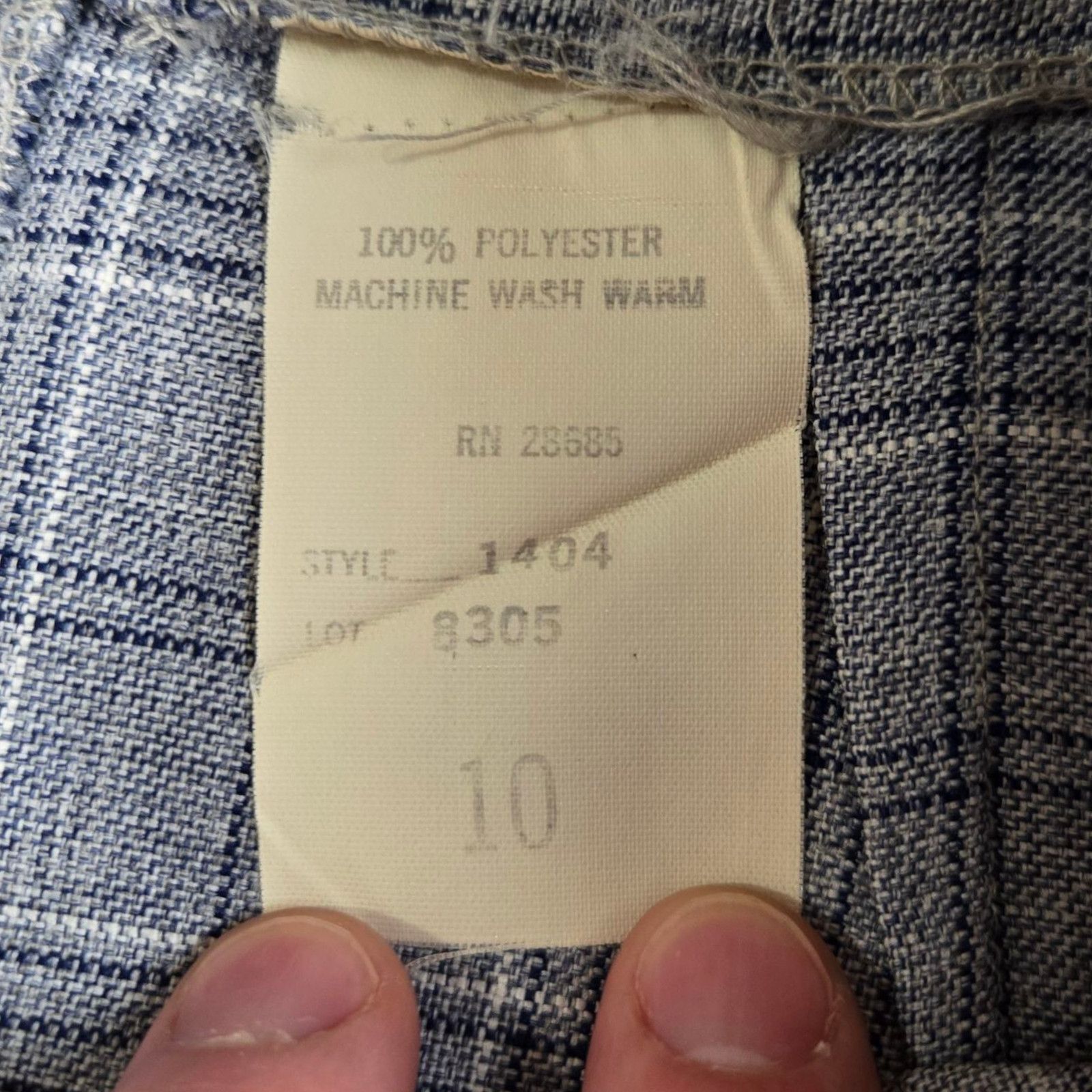 Vintage 1970s Gray Plaid Classic Midi Skirt Size 6 Size 28" / US 6 / IT 42 - 6 Thumbnail