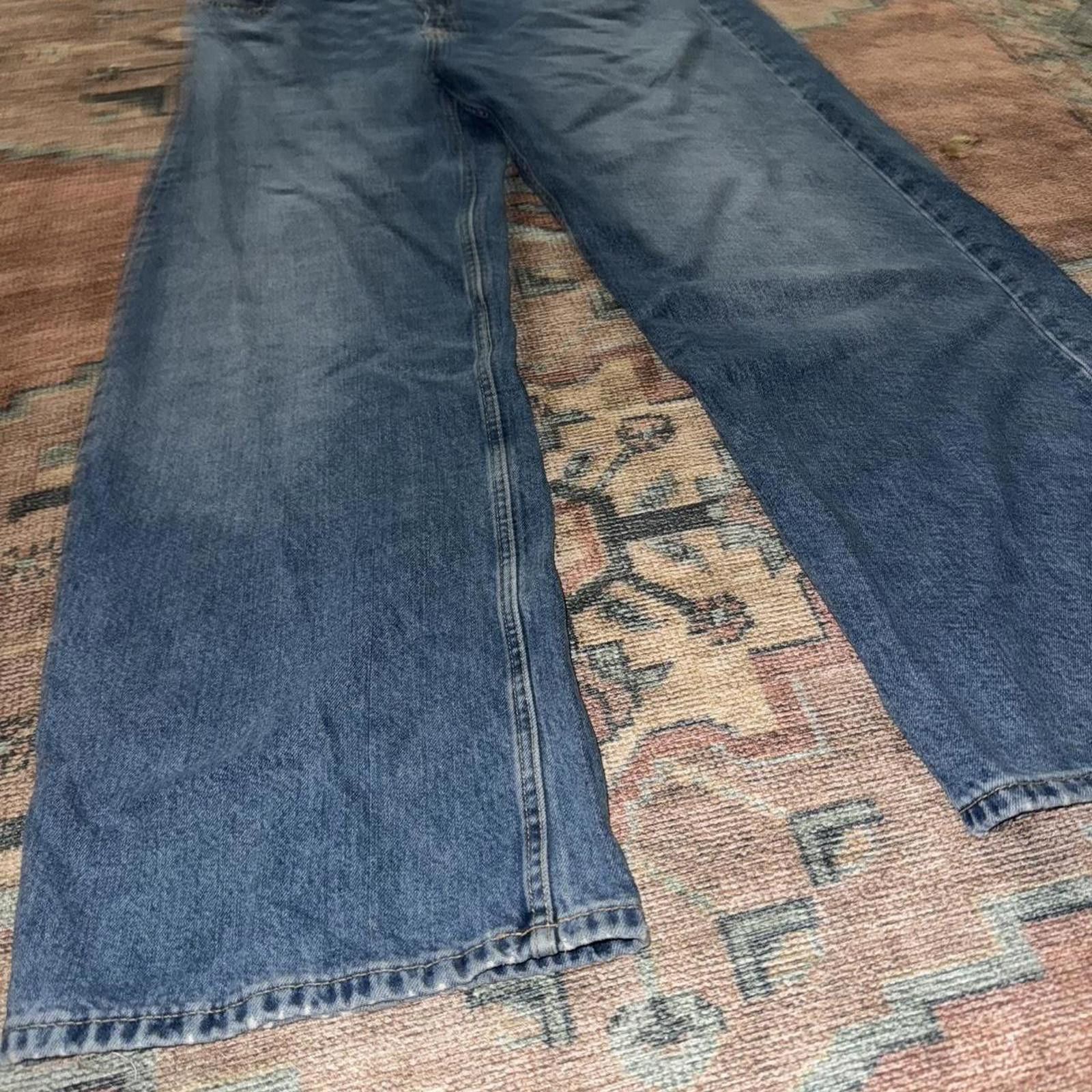 Zara Zara wide leg denim jeans Size 36" / US 14 / IT 50 - 2 Thumbnail