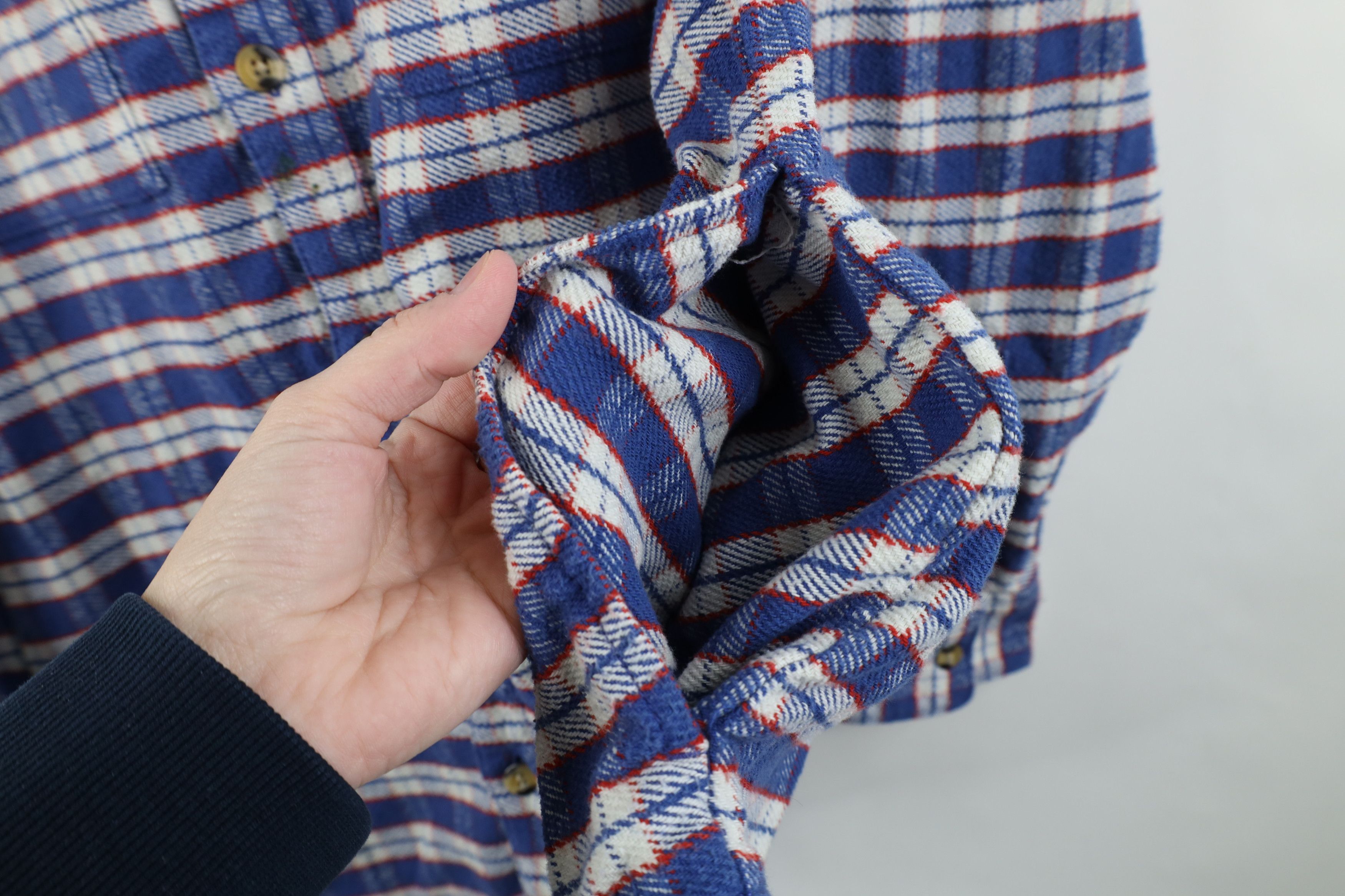 Lee Vintage 90s Y2K Lee Workwear Flannel Shirt Jacket Plaid Size US L / EU 52-54 / 3 - 10 Thumbnail