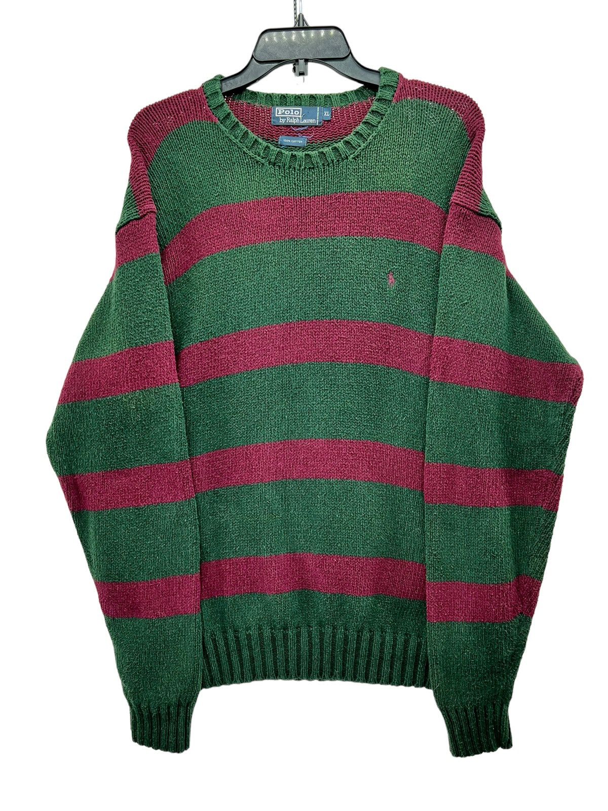 Vintage Polo Ralph Lauren Wool Sweater Freddie Krueger Halloween Gucci Large store Cre