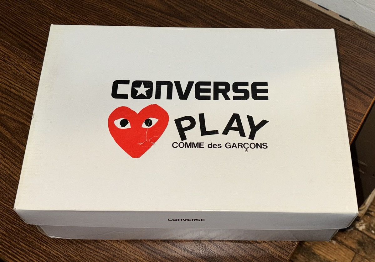 Converse Comme De Garcons Play CDG Converse Chuck 70 Low Heart Olive Size US 9 / EU 42 - 9 Thumbnail