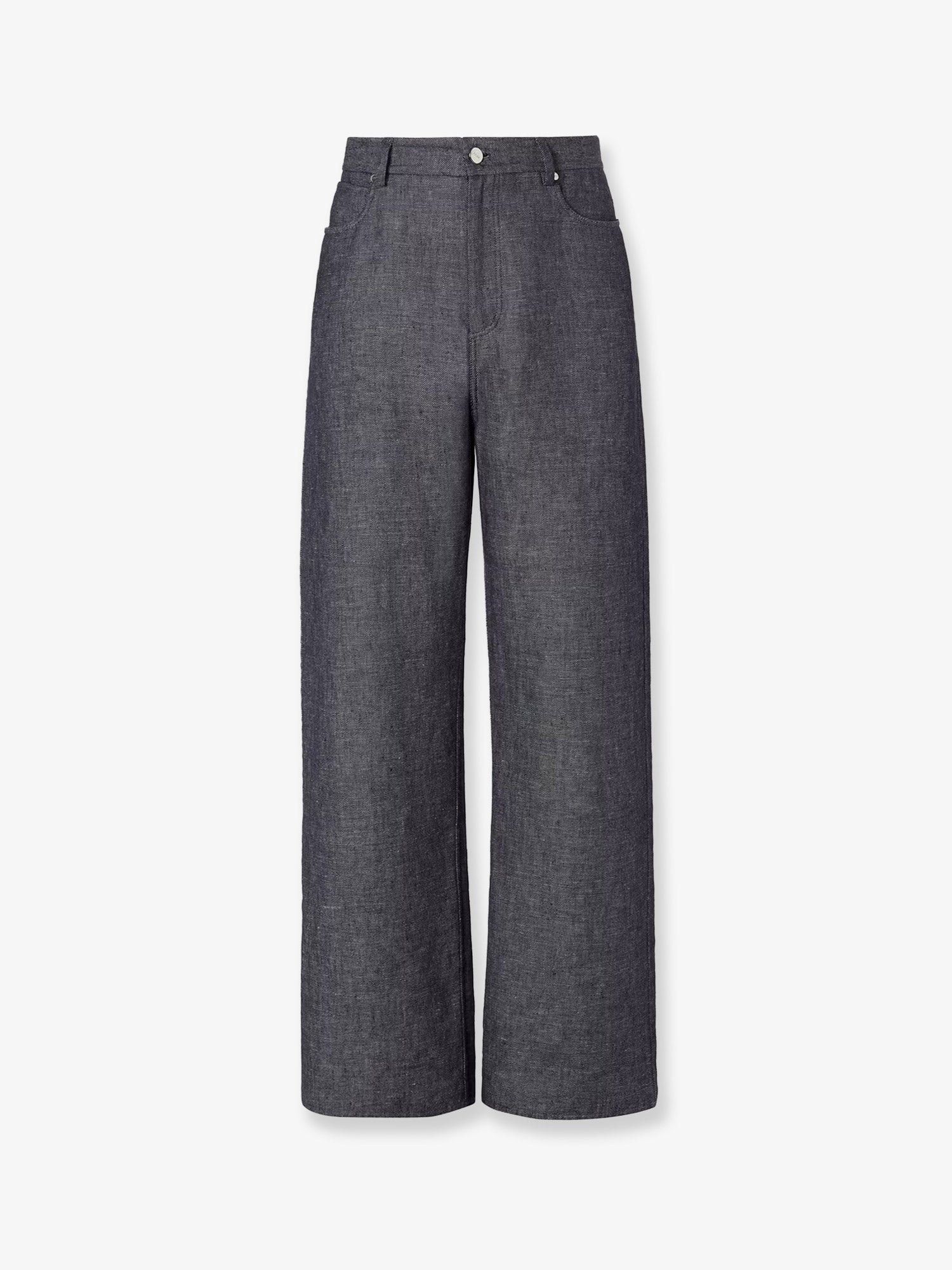 Fendi Fendi Relaxed linen, cotton and silk jeans Tag Size 30 Men - USA Tariffs Included Size US 30 / EU 46 - 1 Thumbnail