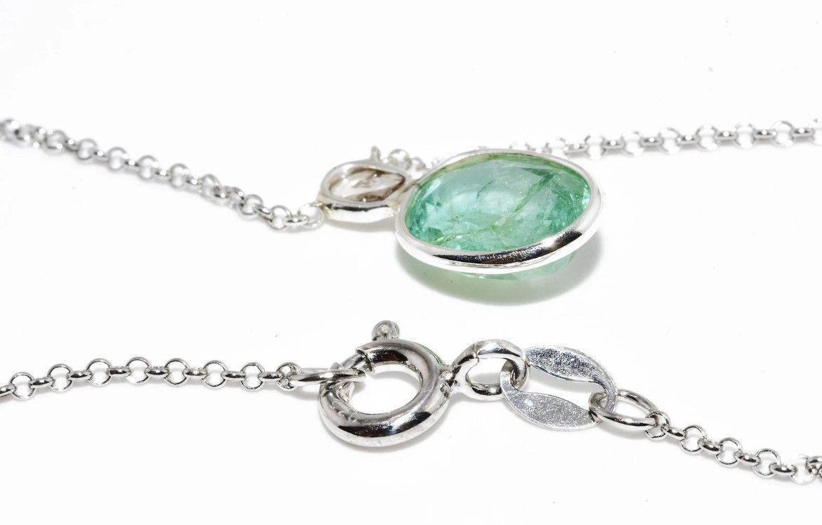 Other Emerald and Diamond Necklace Size ONE SIZE - 6 Thumbnail