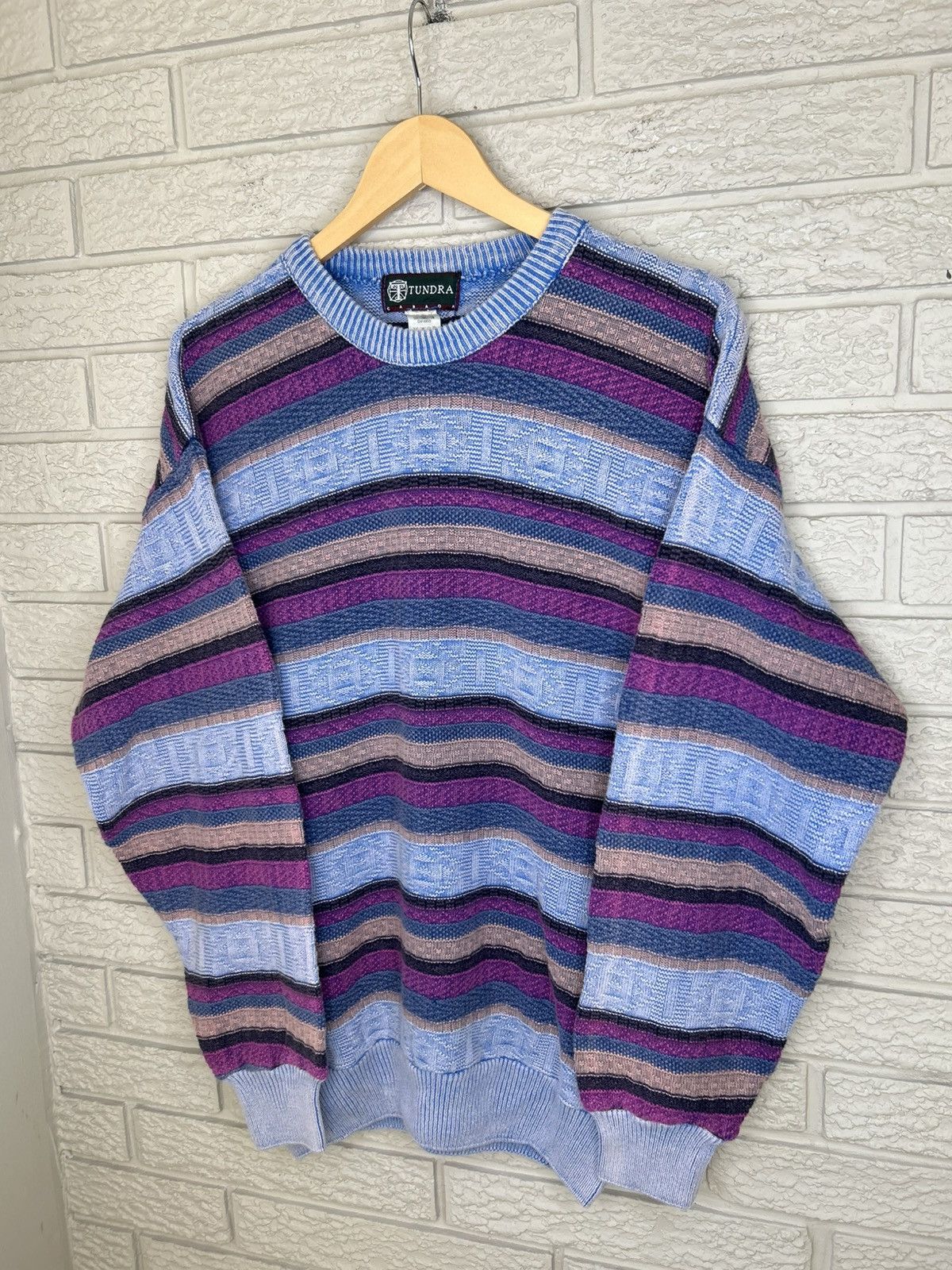 Tundra Vintage Tundra 3D Coogi Style Knit Sweater Size US M / EU 48-50 / 2 - 4 Thumbnail