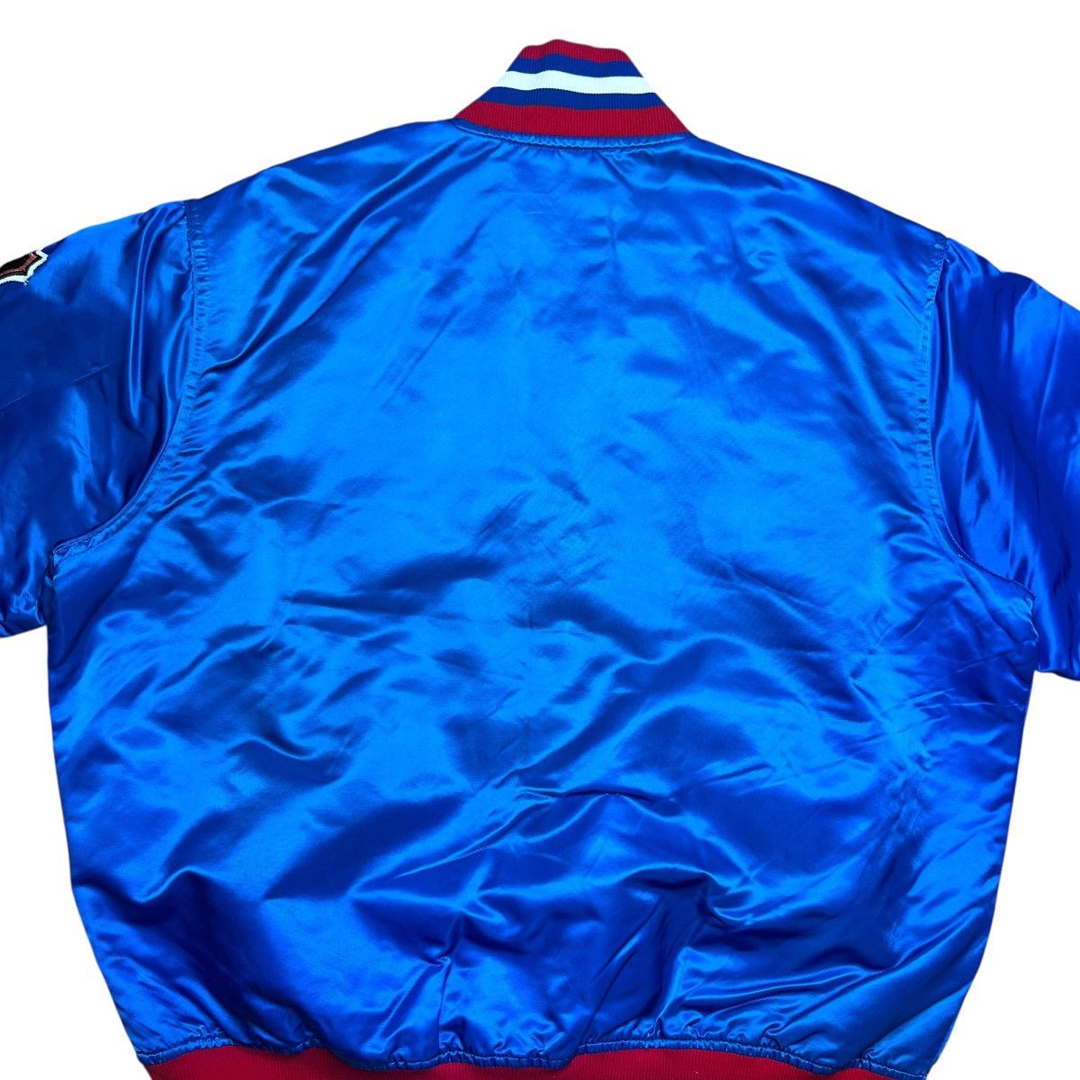 Starter 1990s NHL Winnipeg Jets Starter Spell Out Blue Satin Jacket Size US L / EU 52-54 / 3 - 11 Thumbnail