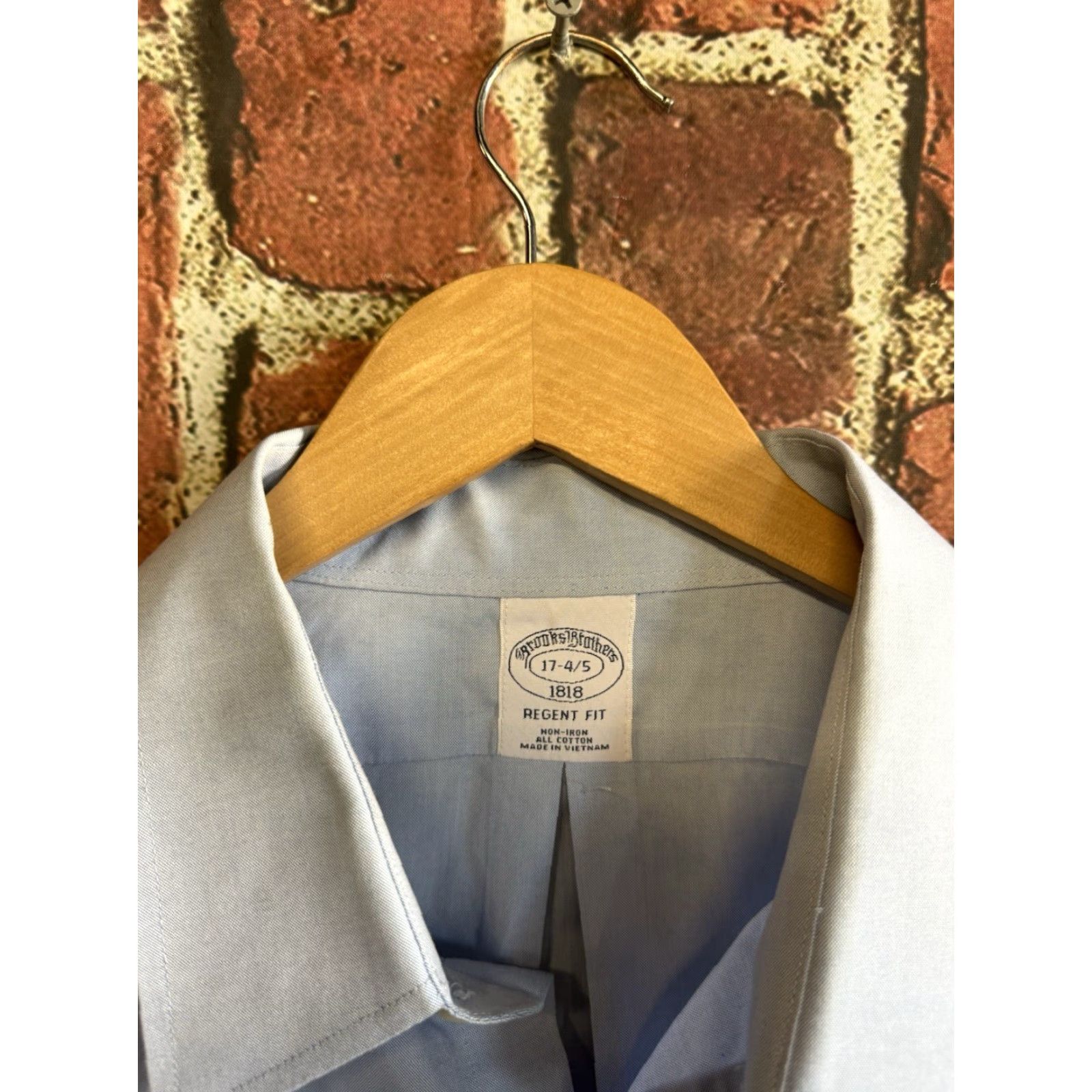 Brooks Brothers Brooks Brothers Womens Blue Long Sleeve Button-Up Shirt Size 17 4/5 Size XXL / US 16-18 / IT 52-54 - 3 Thumbnail