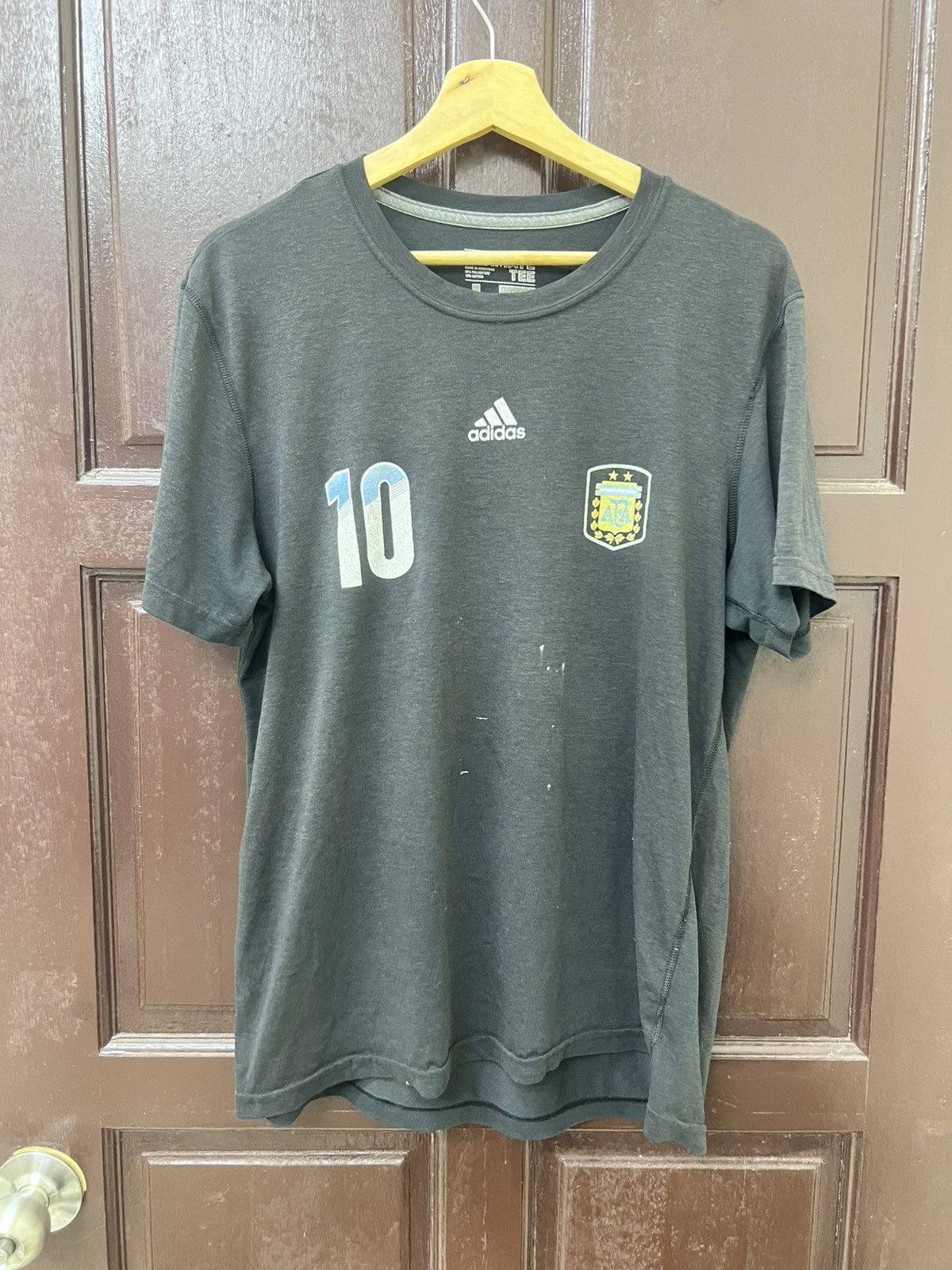 Adidas Y2K Thrashed Faded AFA Messi Tee Size US L / EU 52-54 / 3 - 1 Thumbnail