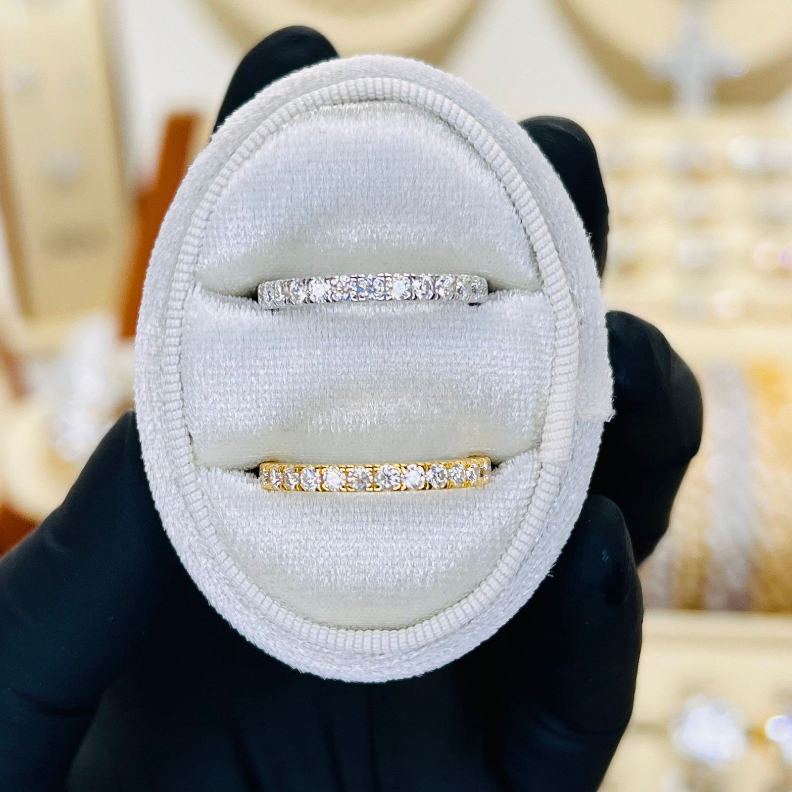 Other 2mm Moissanite Full Eternity Ring Band Size ONE SIZE - 2 Thumbnail