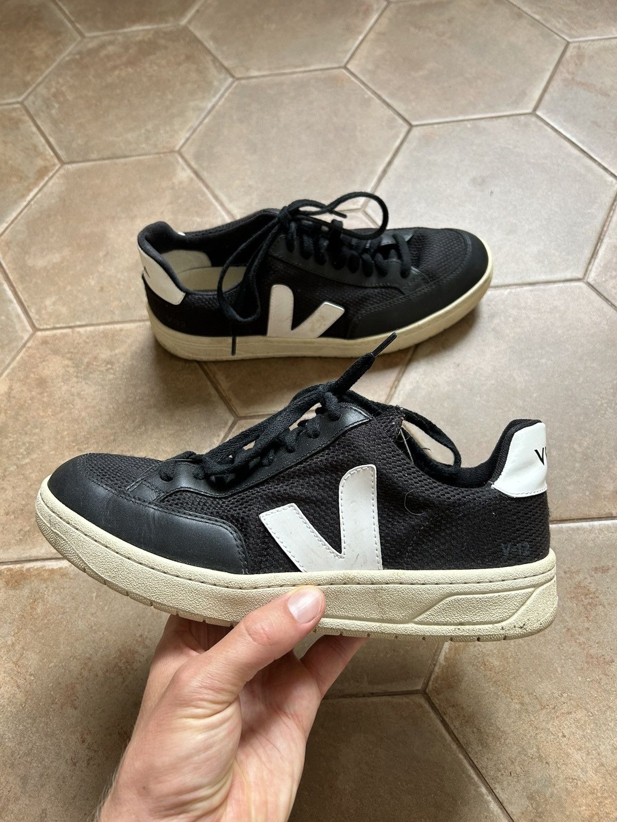 Designer × Veja VEJA leather mens shoes Size US 8 / EU 41 - 3 Thumbnail