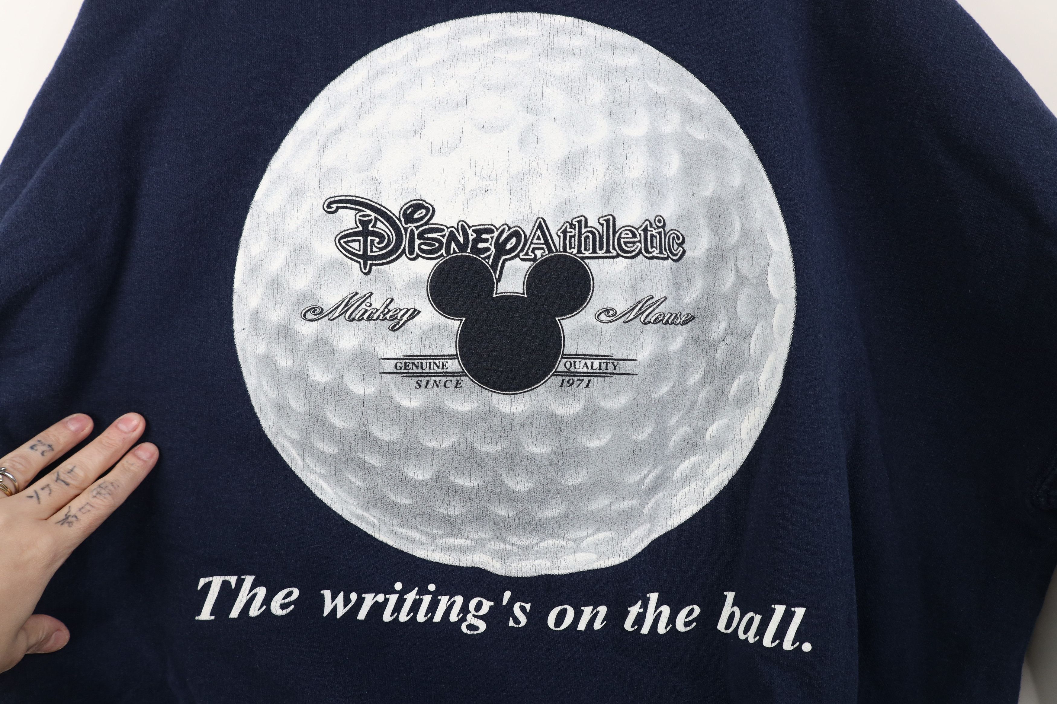 Disney Vintage 90s Y2K Disney Spell Out Golf Golfing Sweatshirt Size US XXL / EU 58 / 5 - 10 Thumbnail