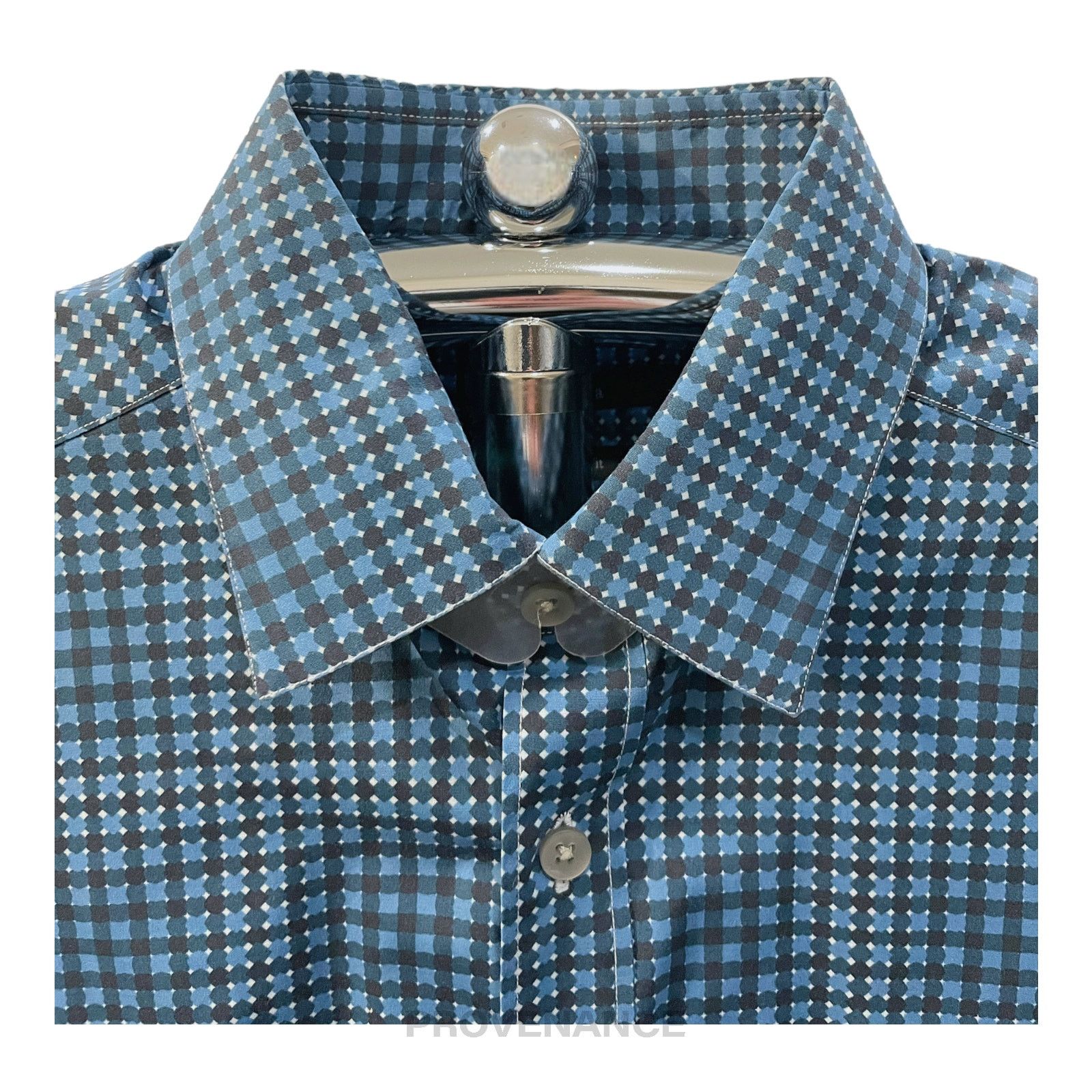 Z Zegna 🔴 Z Zegna Button Down Shirt - Blue Size US XXS / EU 40 - 4 Thumbnail