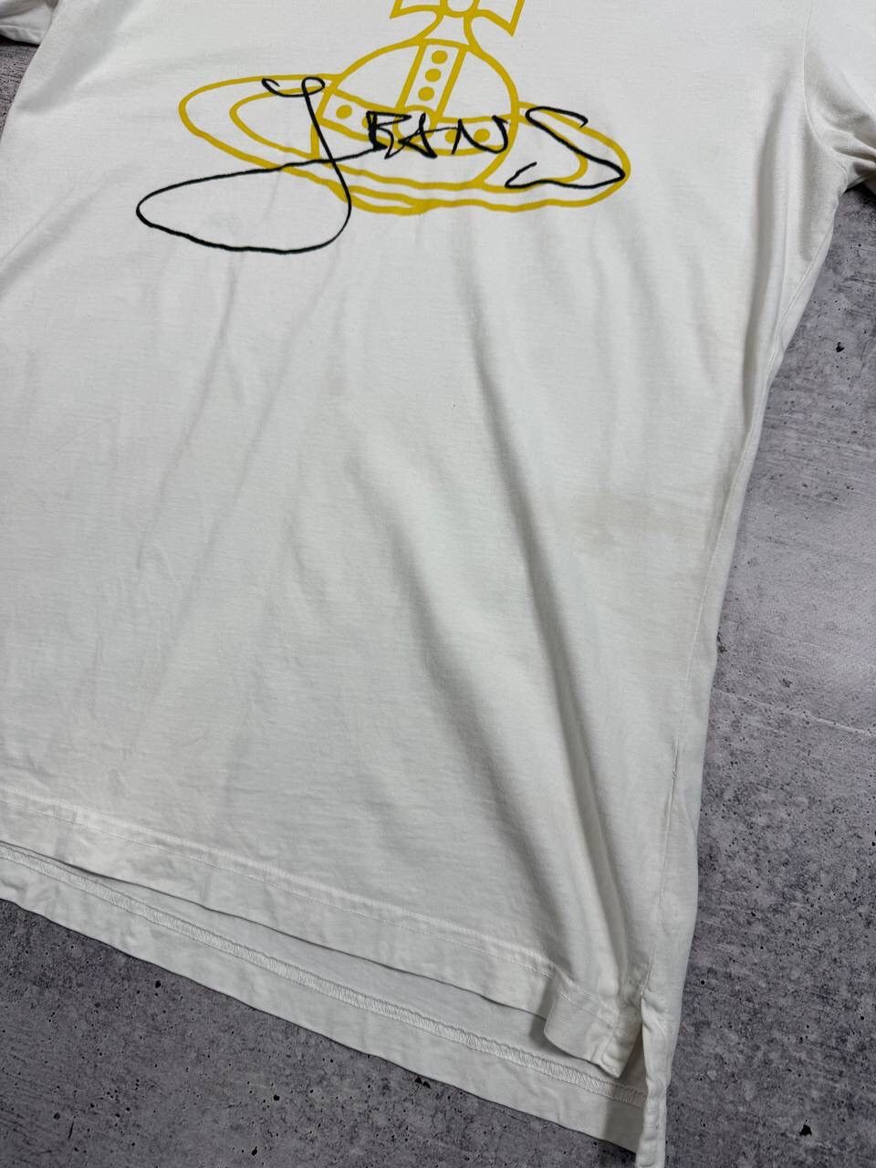 Vivienne Westwood Vintage Vivienne Westwood Anglomania Gold Orb T-Shirt Y2K Size US XL / EU 56 / 4 - 5 Thumbnail
