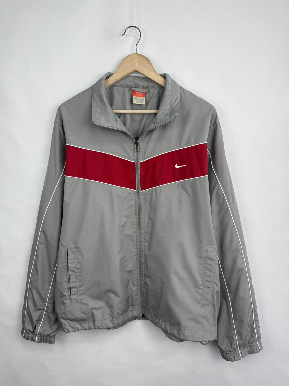 Nike 🇺🇸 Vintage 90s Nike Athletic Dept Track Jacket Windbreaker Size US XL / EU 56 / 4 - 2 Thumbnail
