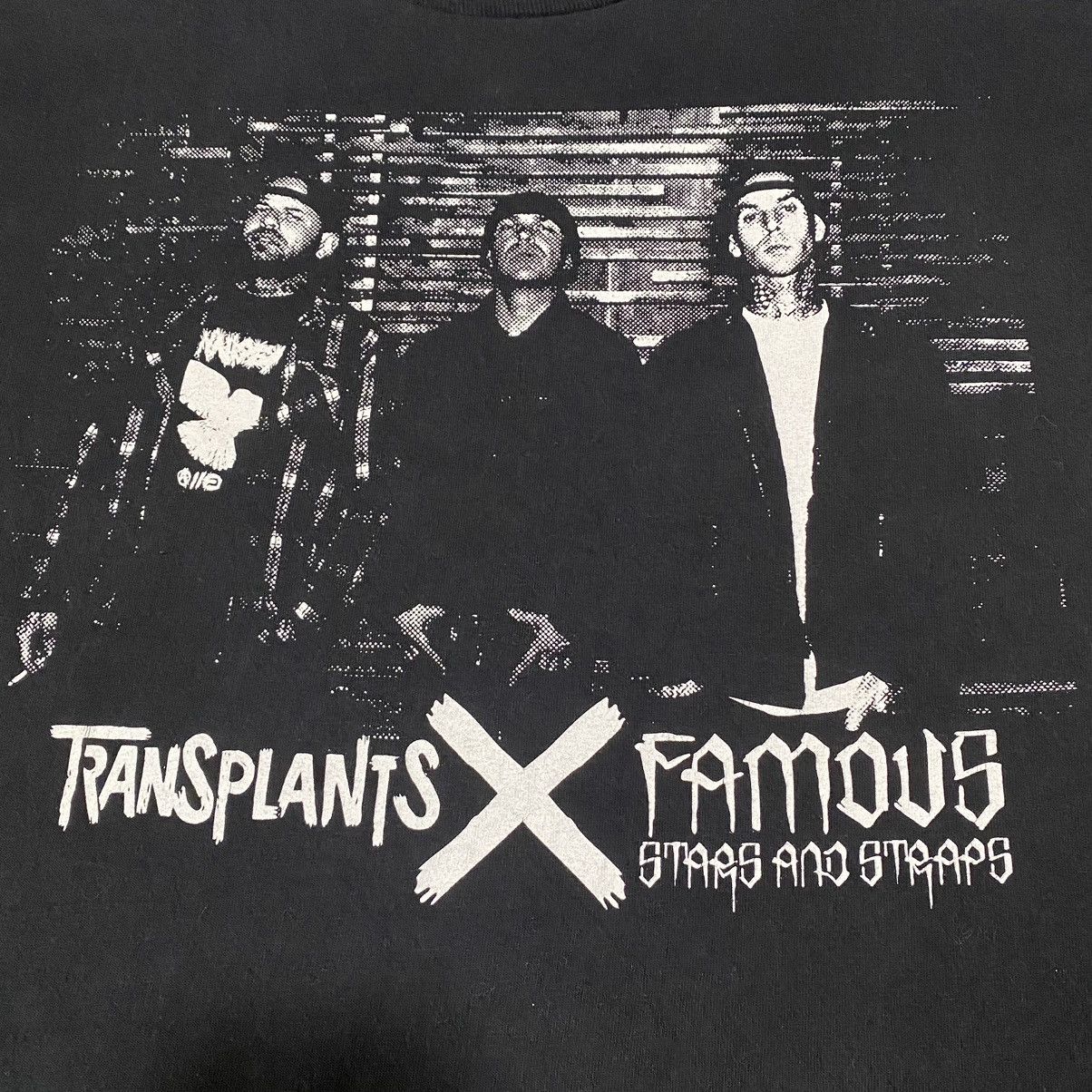Vtg Y2k Transplants x Famous Stars and Straps Band T-shirt