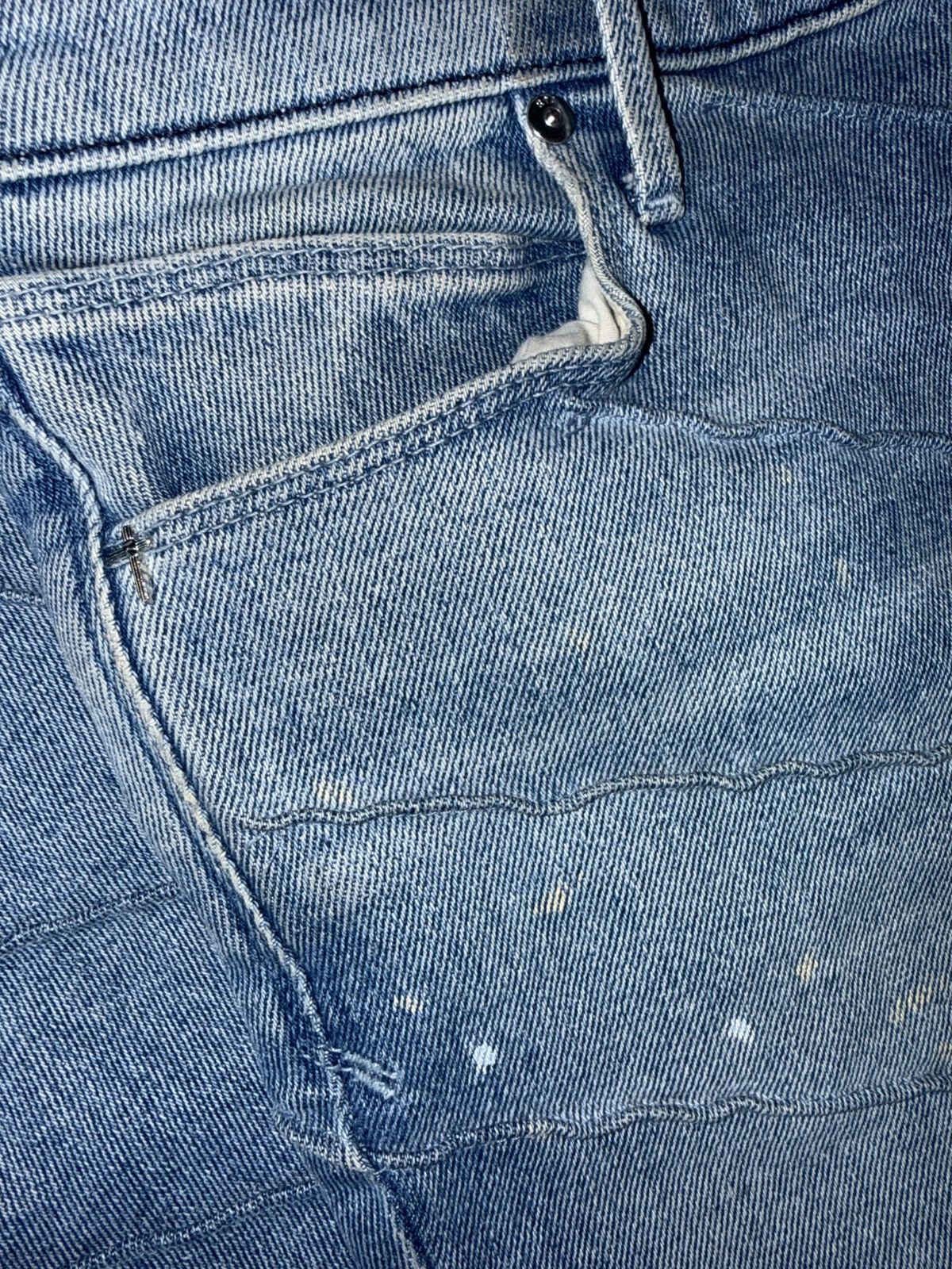 Rta RTA Denis Jeans (Diagonal Blue Spill) Size US 30 / EU 46 - 6 Thumbnail