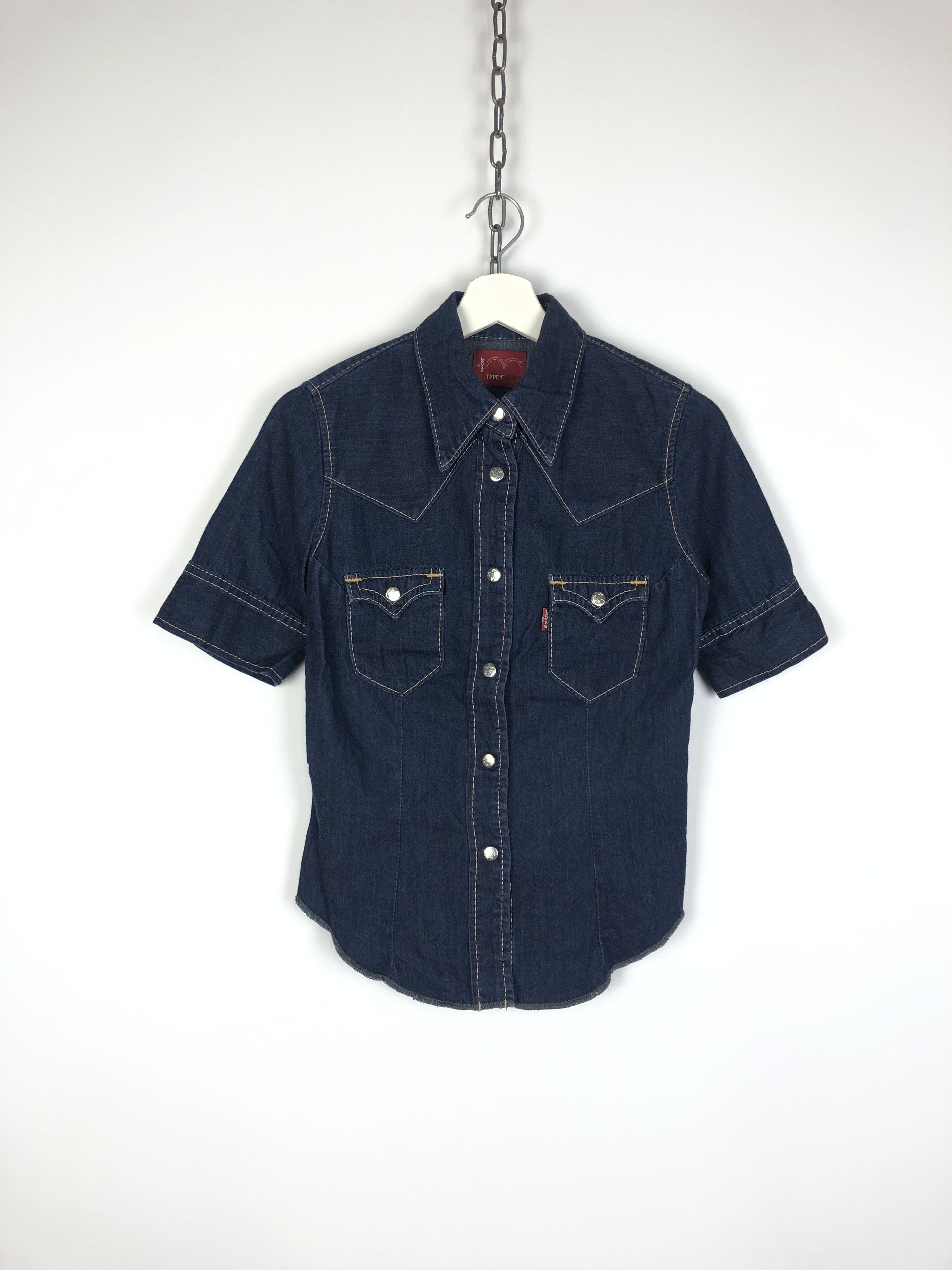 Japanese Brand Levis Type 1 Jeans Denim Shirt Blue size S Size S / US 4 / IT 40 - 1 Thumbnail