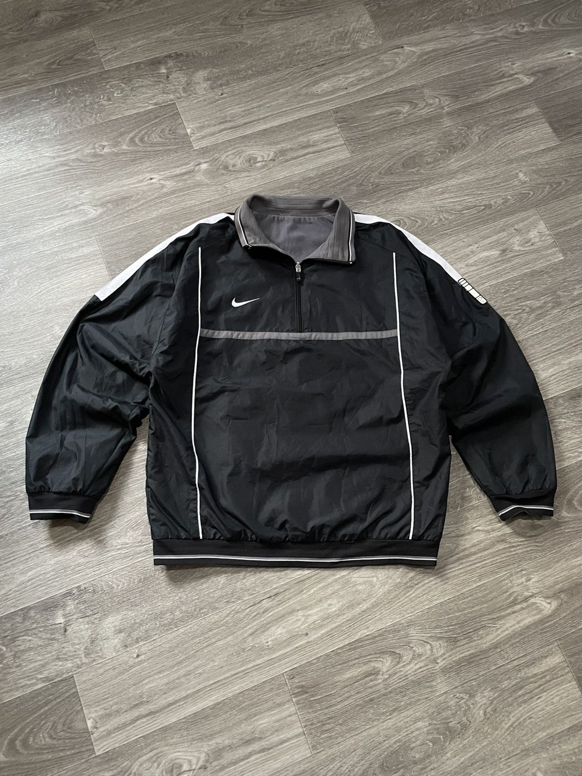 Nike Vintage Nike Nylon Reversible 2 Sides Pullover 1/3 Zip 90s Size US L / EU 52-54 / 3 - 1 Thumbnail