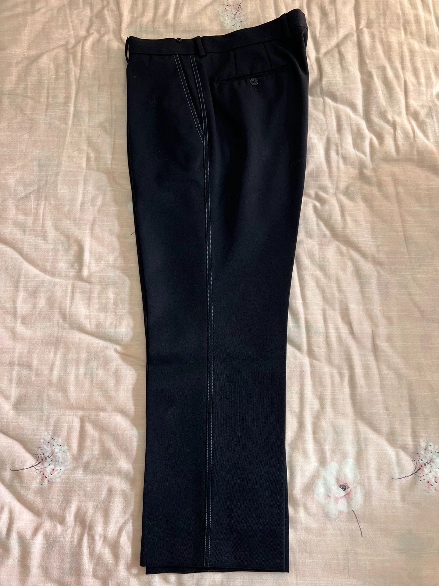 Fendi Fendi Basic Blue Wool-Blend Trousers 50 (Men's) Size US 34 / EU 50 - 1 Thumbnail