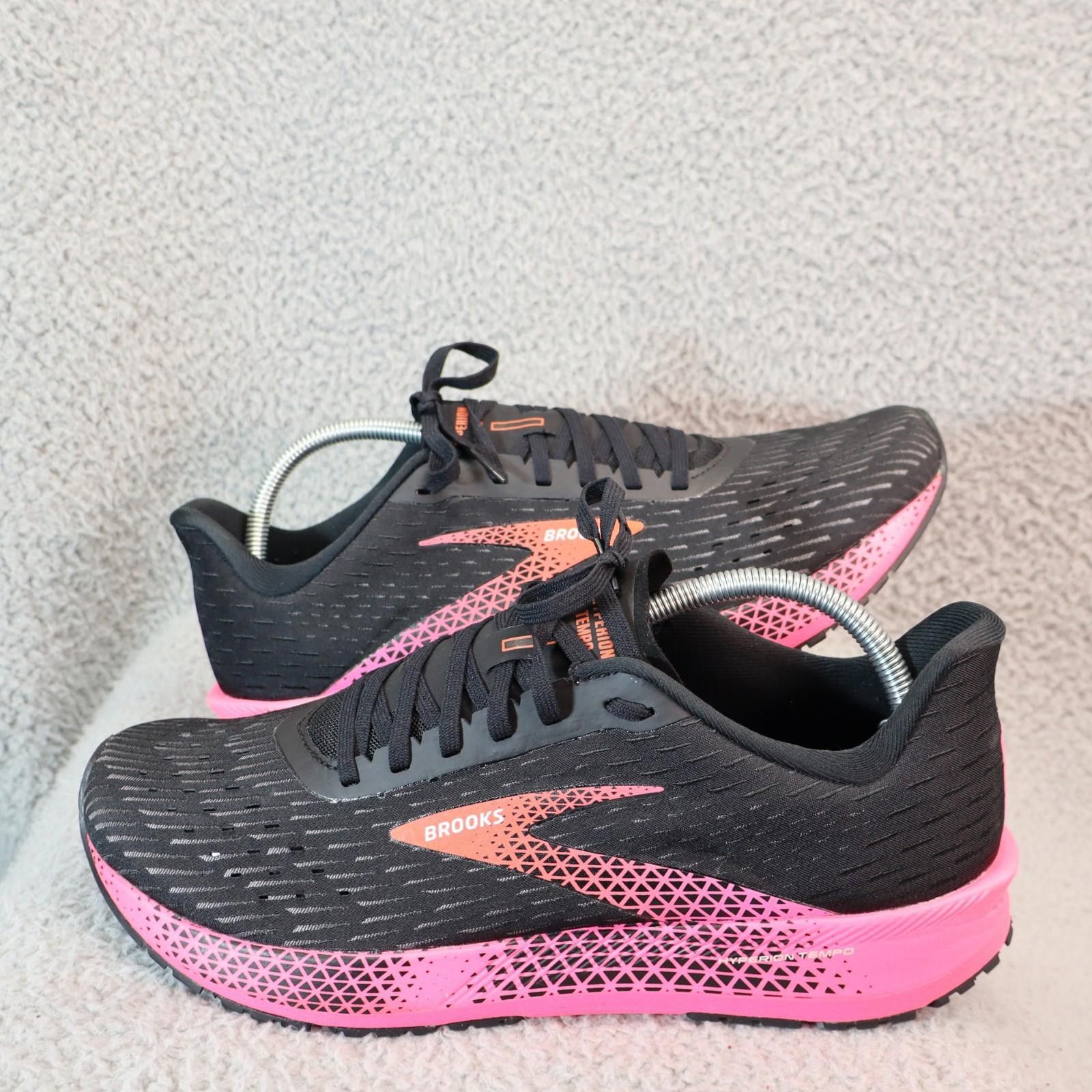 Brooks Hyperion Tempo Womans 12 Pink Black Running Shoes GUC