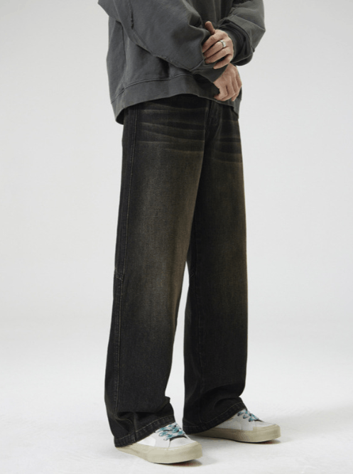 Japanese Brand × Jean American street loose straight retro washed trendy jeans Size US 32 / EU 48 - 1 Thumbnail