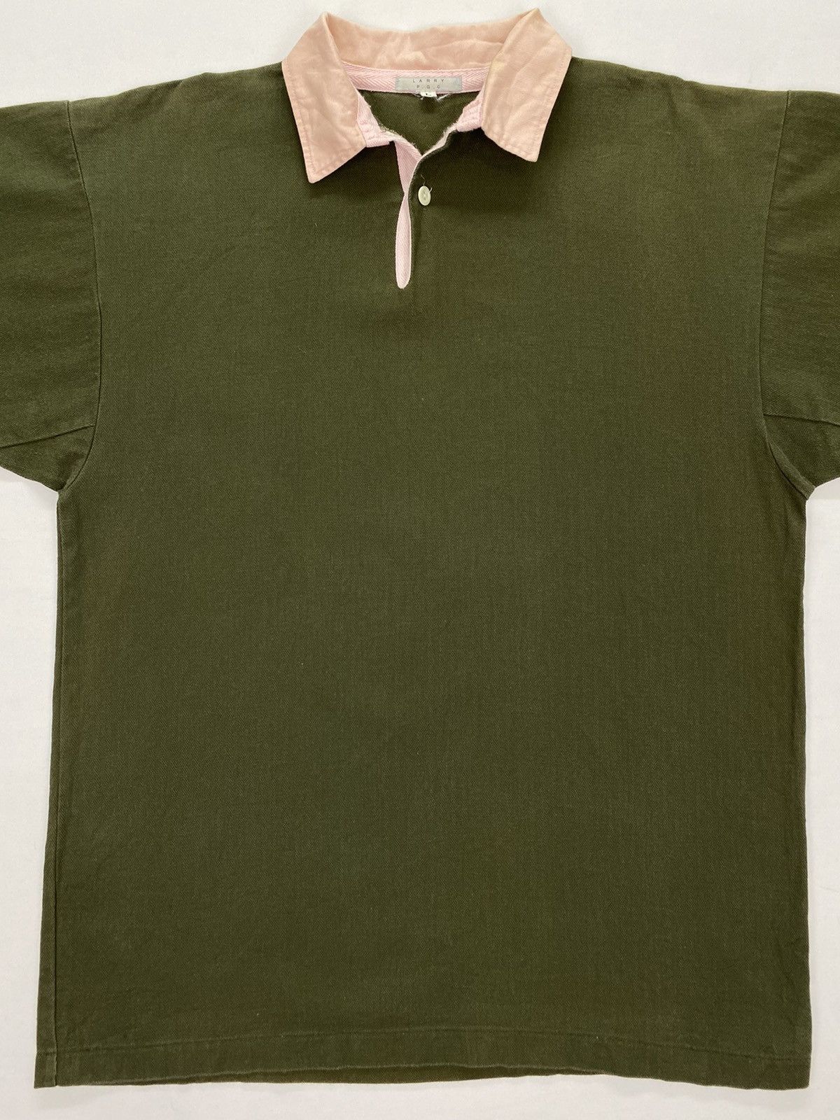 Japanese Brand Larry PGC By Progetto Herringbone Twill Shirt Size US M / EU 48-50 / 2 - 3 Thumbnail