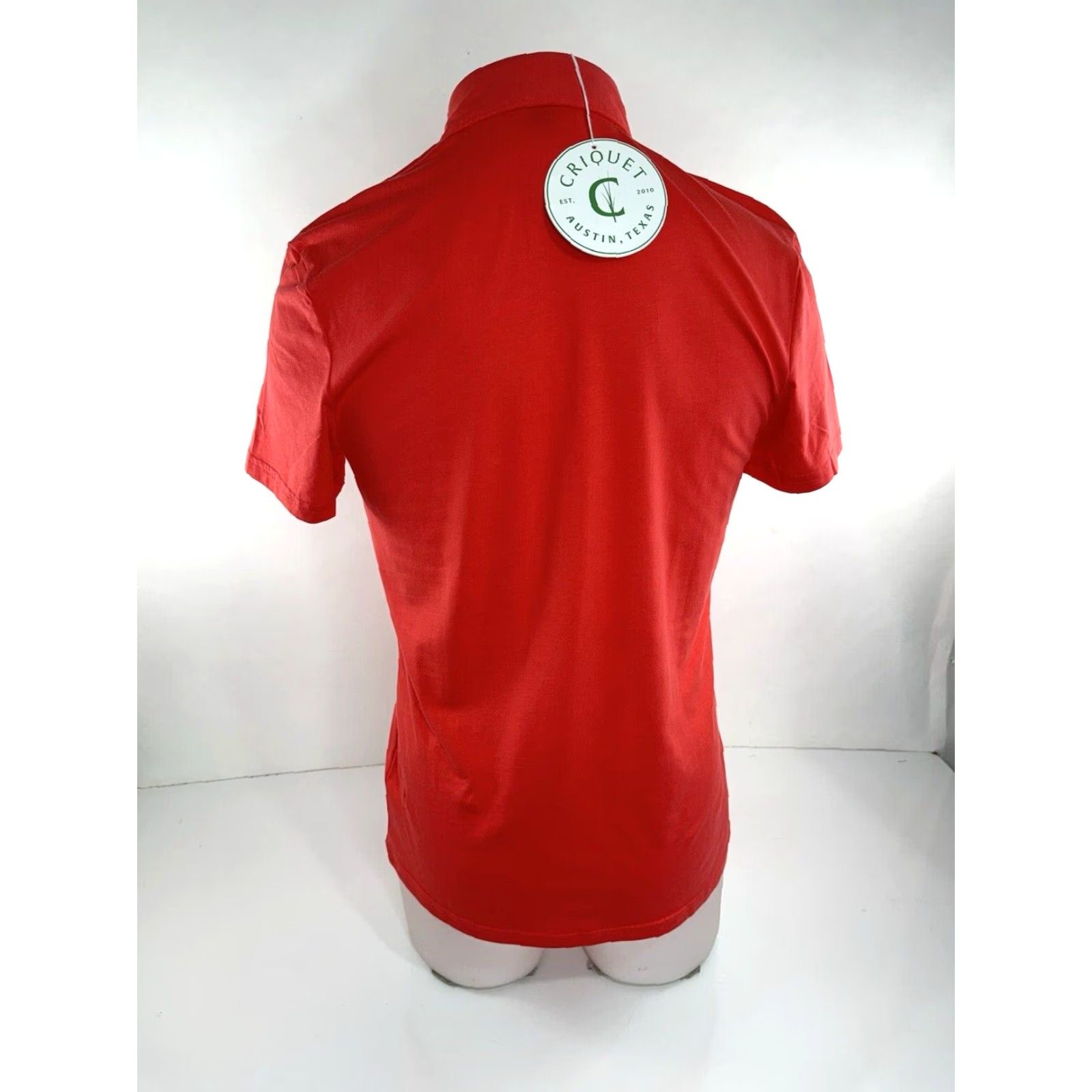 Vintage CRIQUET Golf Polo Shirt - Slim Fit Embroidered Logo Mens S Fuscia Pink, NEW w TAG Size US S / EU 44-46 / 1 - 3 Thumbnail