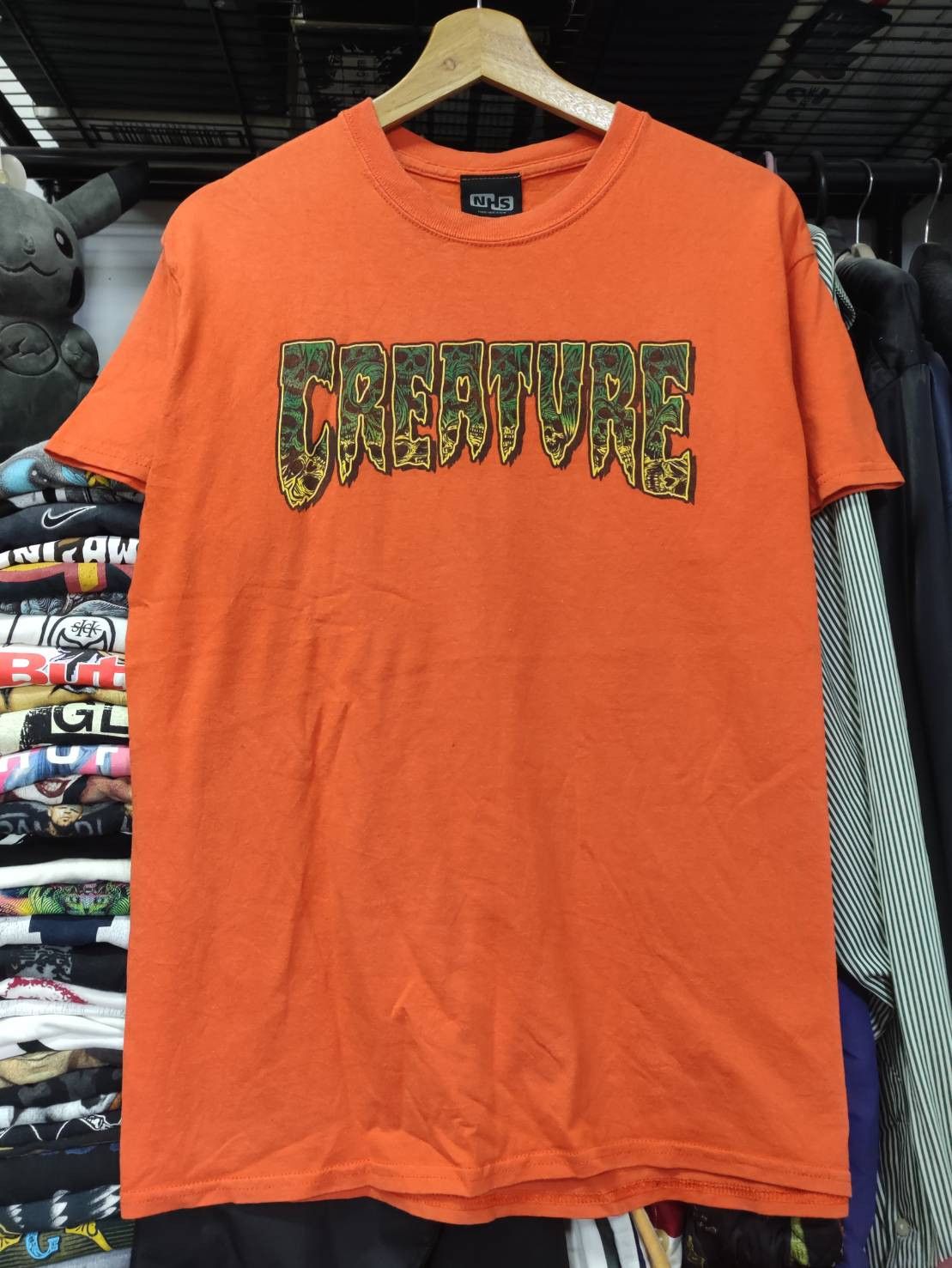 Hook-Ups Vtg 00's Camiseta Creature Skateboards Catacombo Logo T-Shir Size US M / EU 48-50 / 2 - 3 Thumbnail