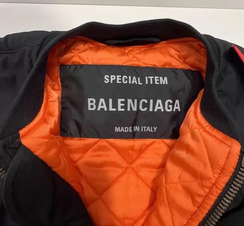 Balenciaga Balenciaga Space Logo Flight Jacket Size US M / EU 48-50 / 2 - 6 Thumbnail