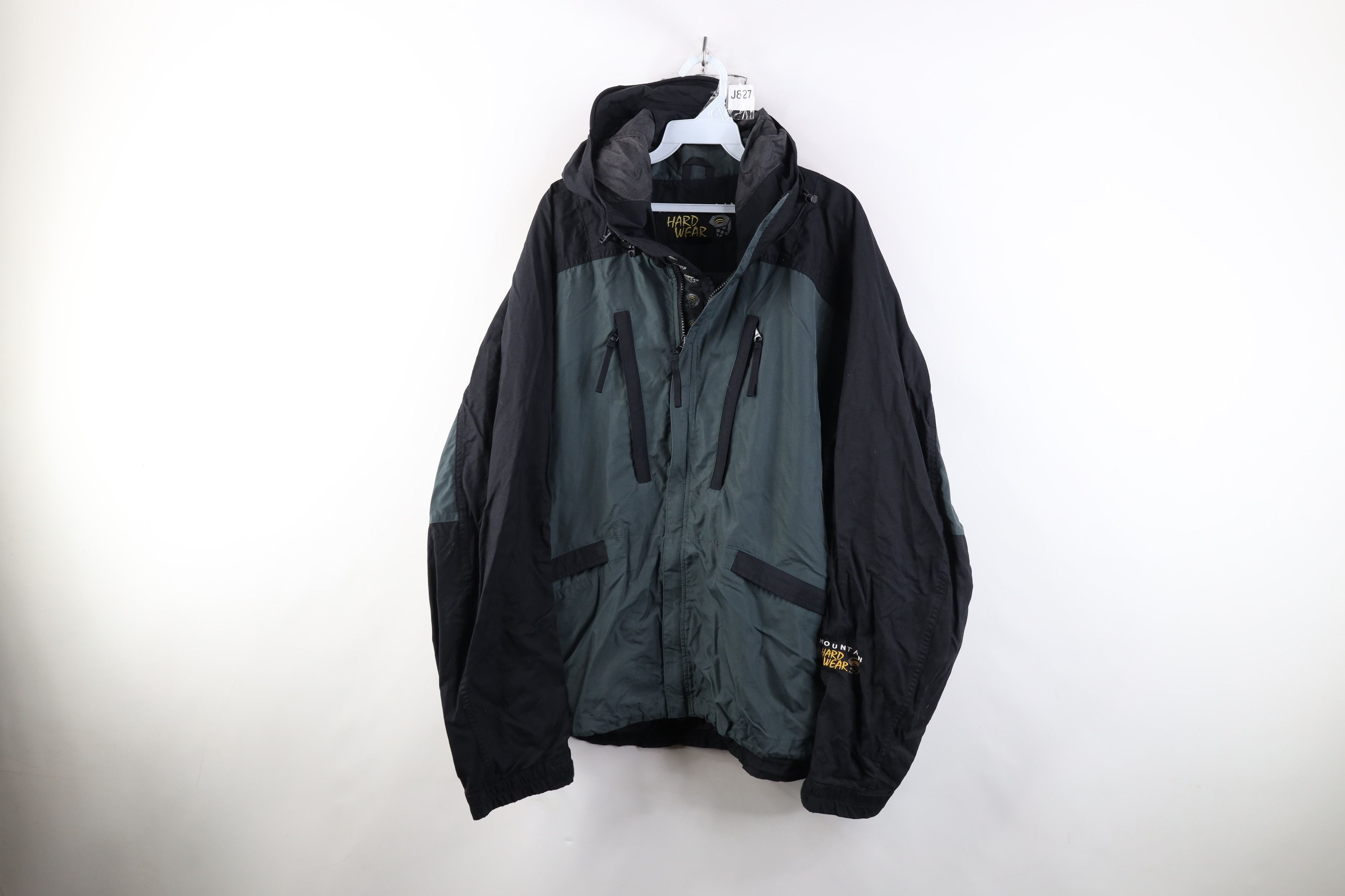 Mountain Hardwear Vintage Mountain Hardwear Packable Hooded Rain Jacket Size US L / EU 52-54 / 3 - 1 Thumbnail