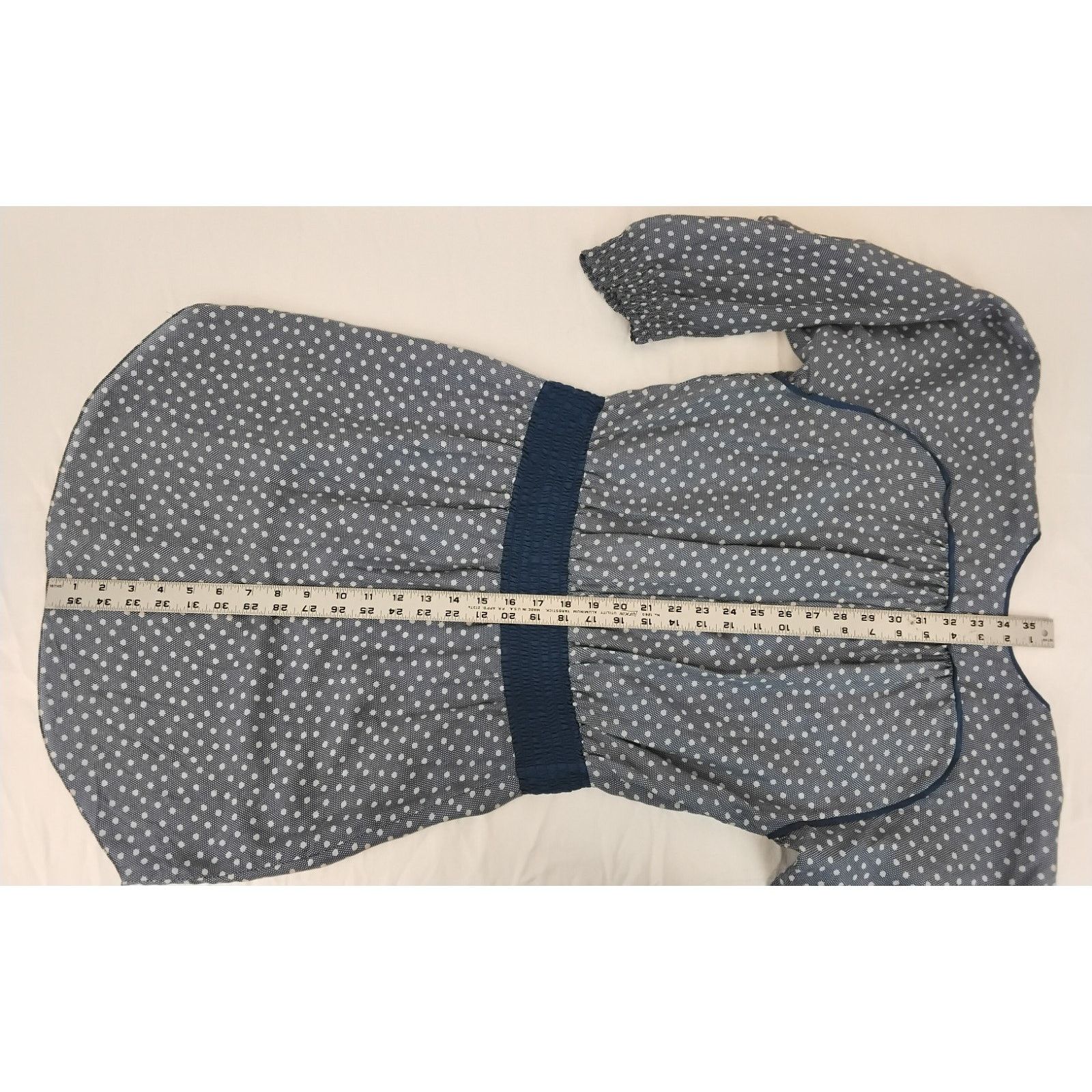 Rebecca Taylor Rebecca Taylor Dress Women's 4 Blue/White Polka Dots Size S / US 4 / IT 40 - 11 Thumbnail