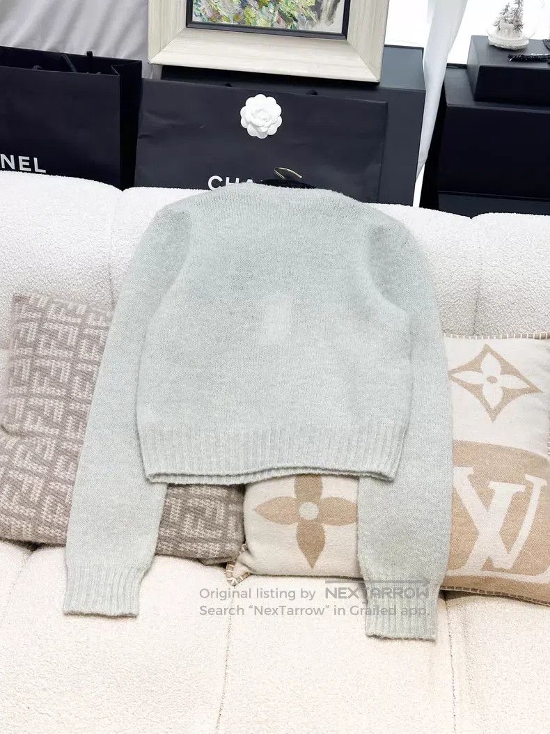 Loewe Loewe Baby Blue Misty Blue Gray Little Penguin Embroidered Size M / US 6-8 / IT 42-44 - 4 Thumbnail