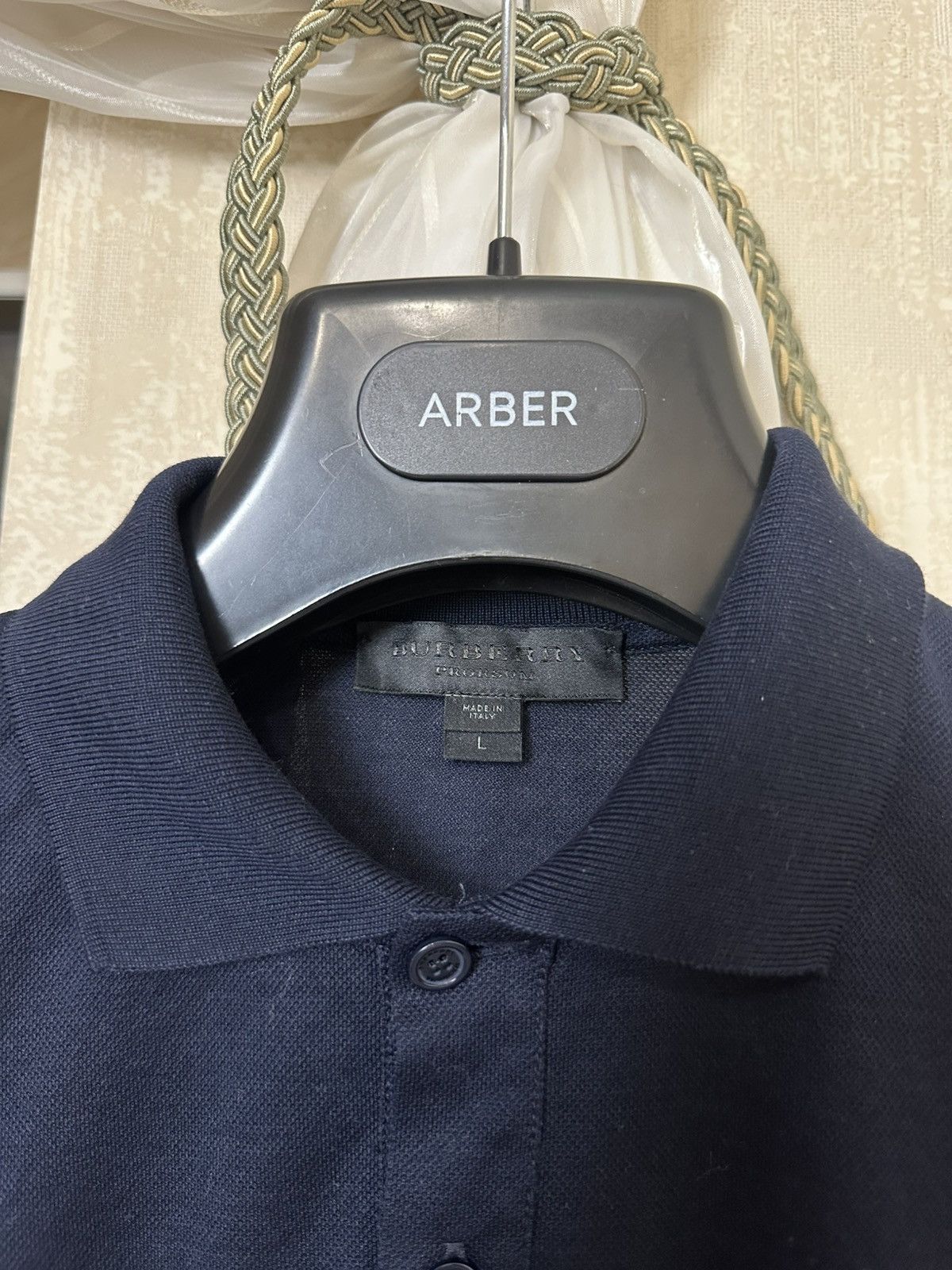 Burberry Prorsum 🔥 Burberry Prorsum Black Navy Polo T Shirt Cotton Slim Fit Size US L / EU 52-54 / 3 - 3 Thumbnail