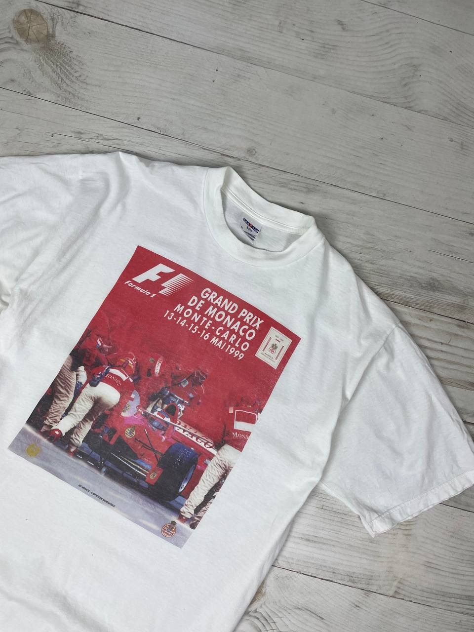 Ferrari Vintage F1 Grand Prix Monaco Monte Carlo 1999 T-Shirt 90s Size US XL / EU 56 / 4 - 2 Thumbnail
