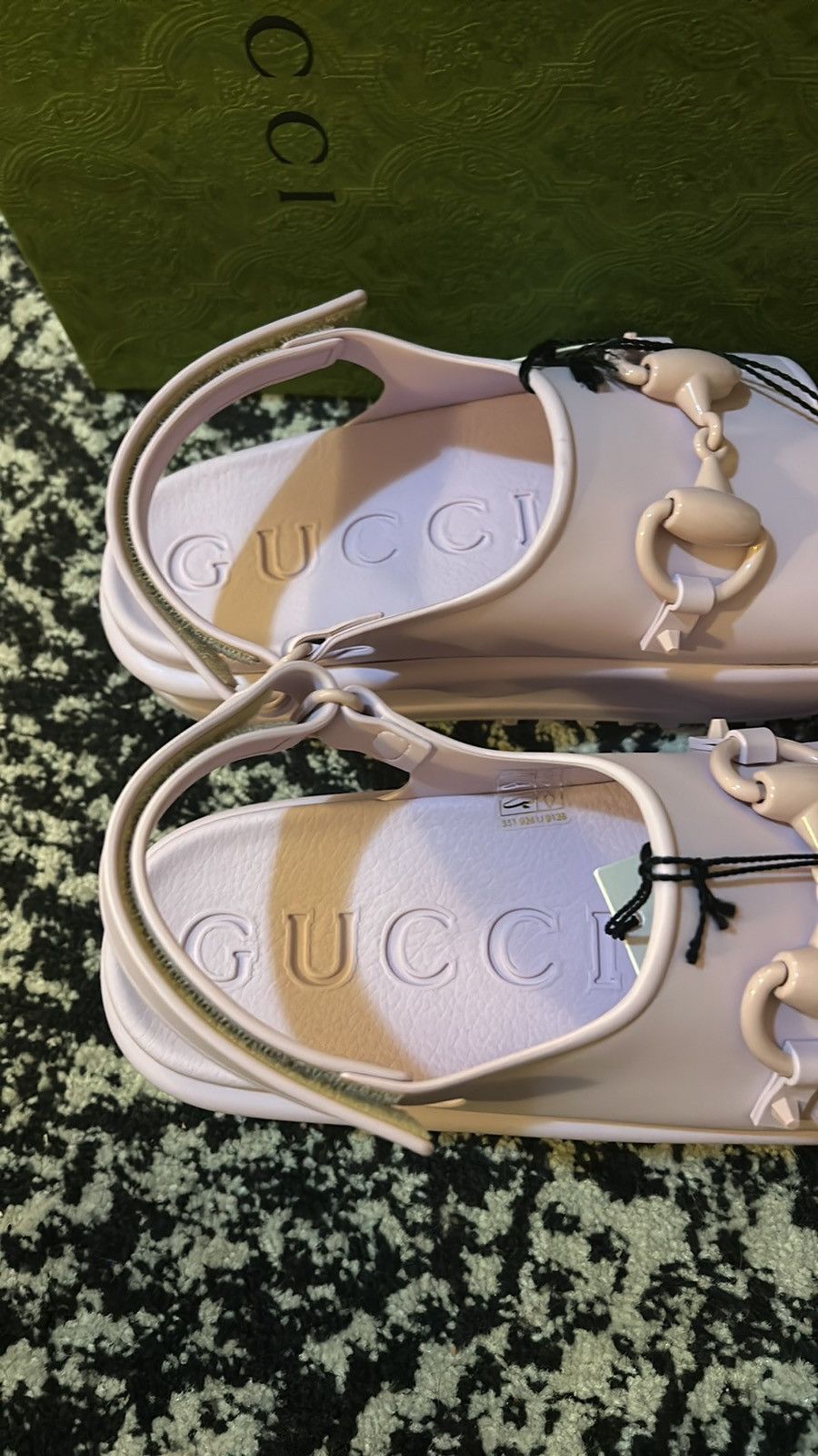 Gucci Gucci Horsebit Flatform Sandal Talc Pink size 39 Size US 9 / IT 39 - 5 Thumbnail